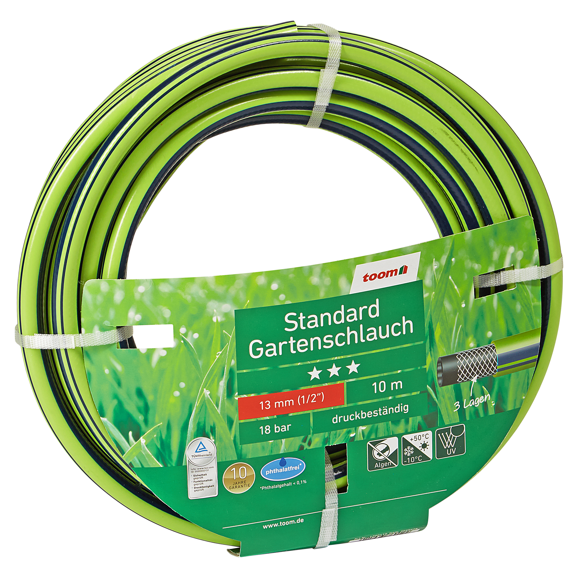 toom Gartenschlauch 'Standard' phthalatfrei Ø 13 mm (1/2') 10 m