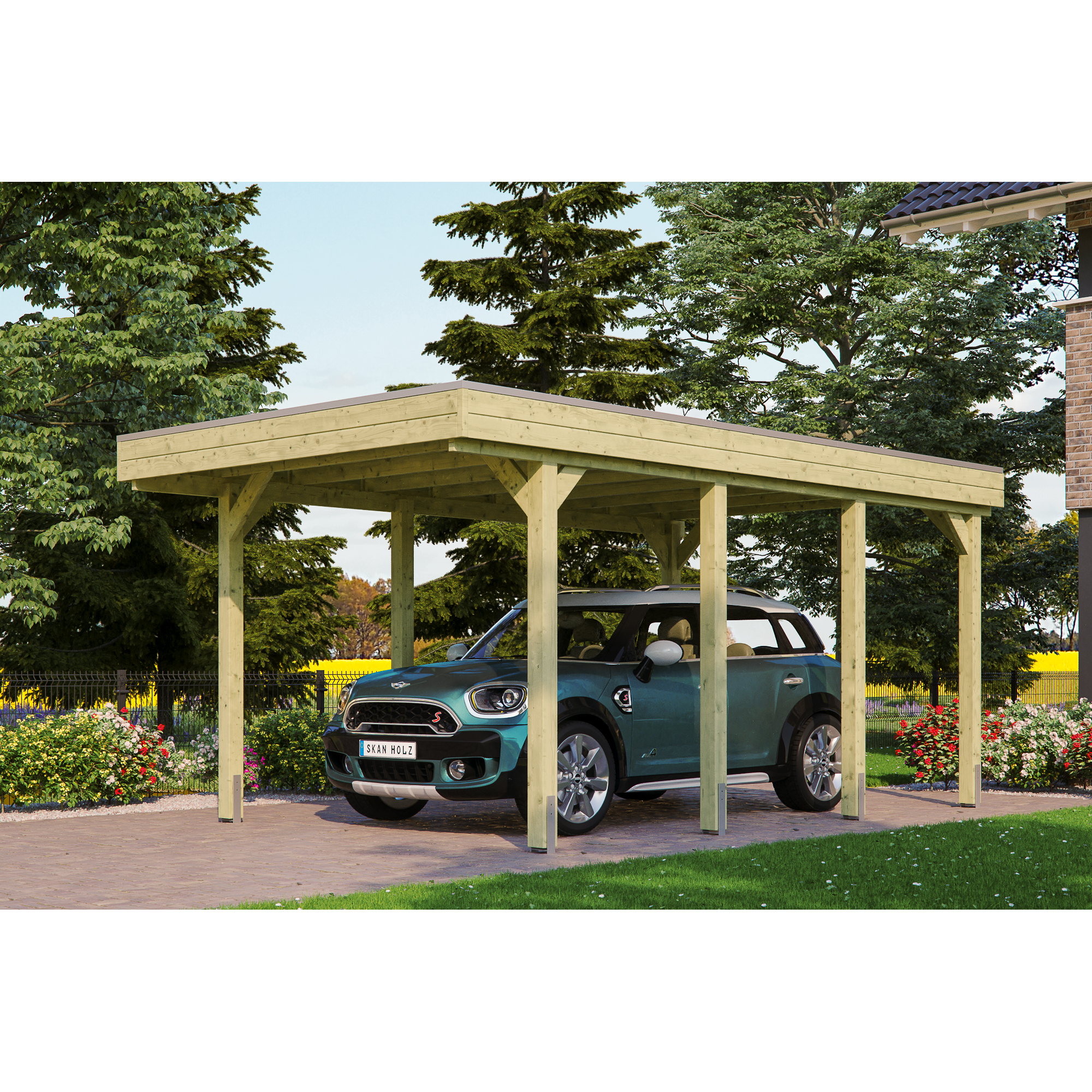 SKAN HOLZ Carport 'Friesland'  314 x 555 cm imprägniert