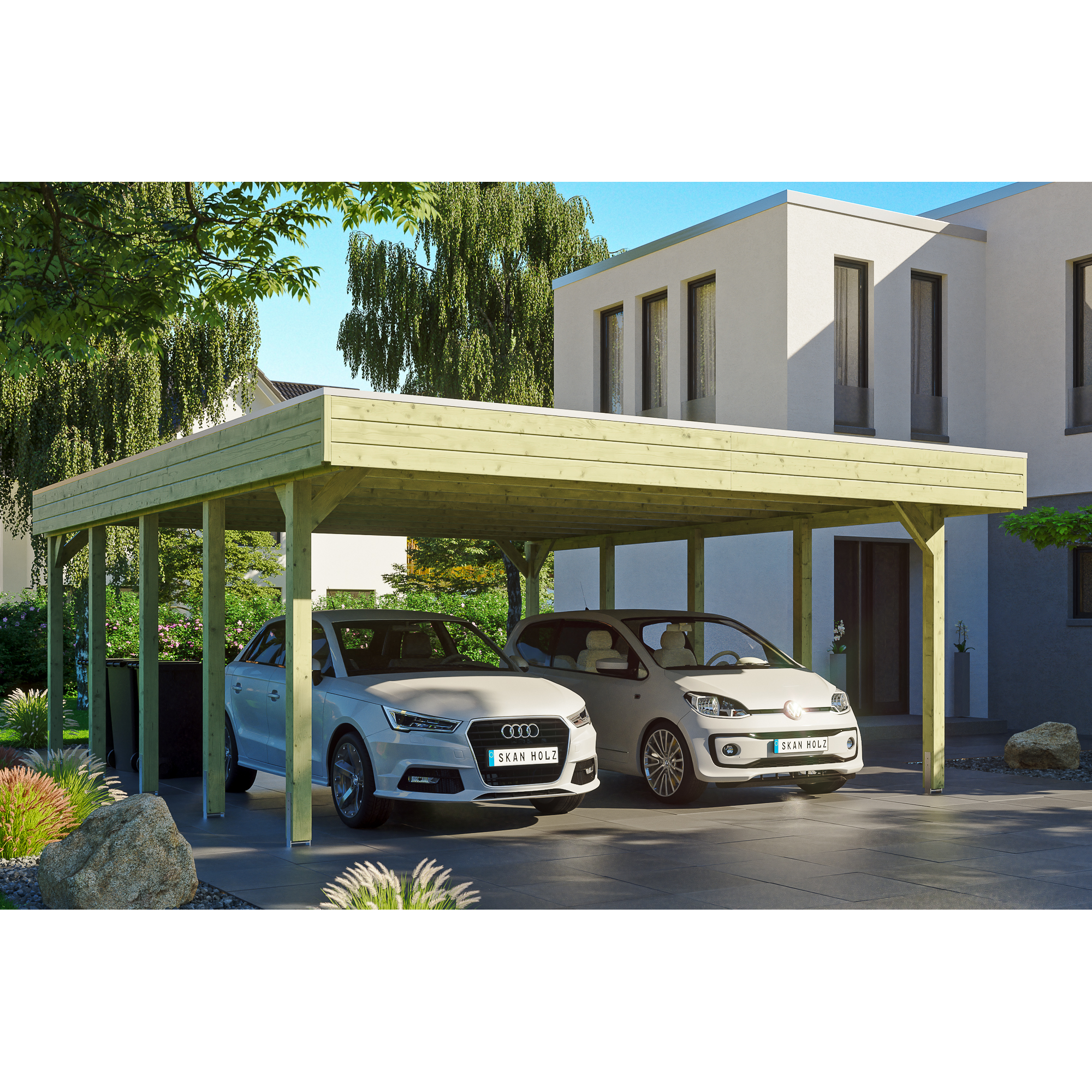 Carport 'Friesland'  557 x 708 cm imprägniert