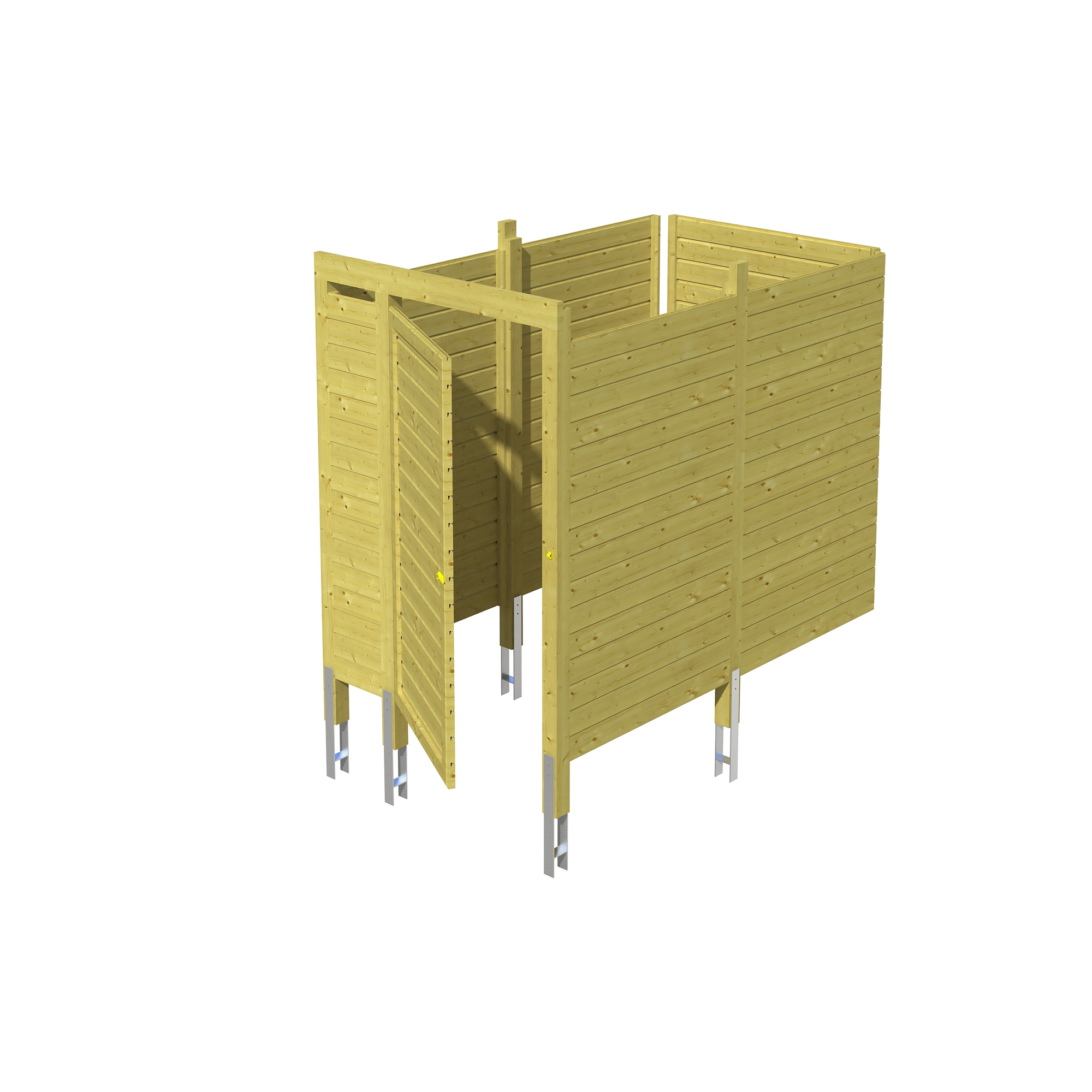 SKAN HOLZ Carport-Abstellraum 'C7' 275 x 164 cm