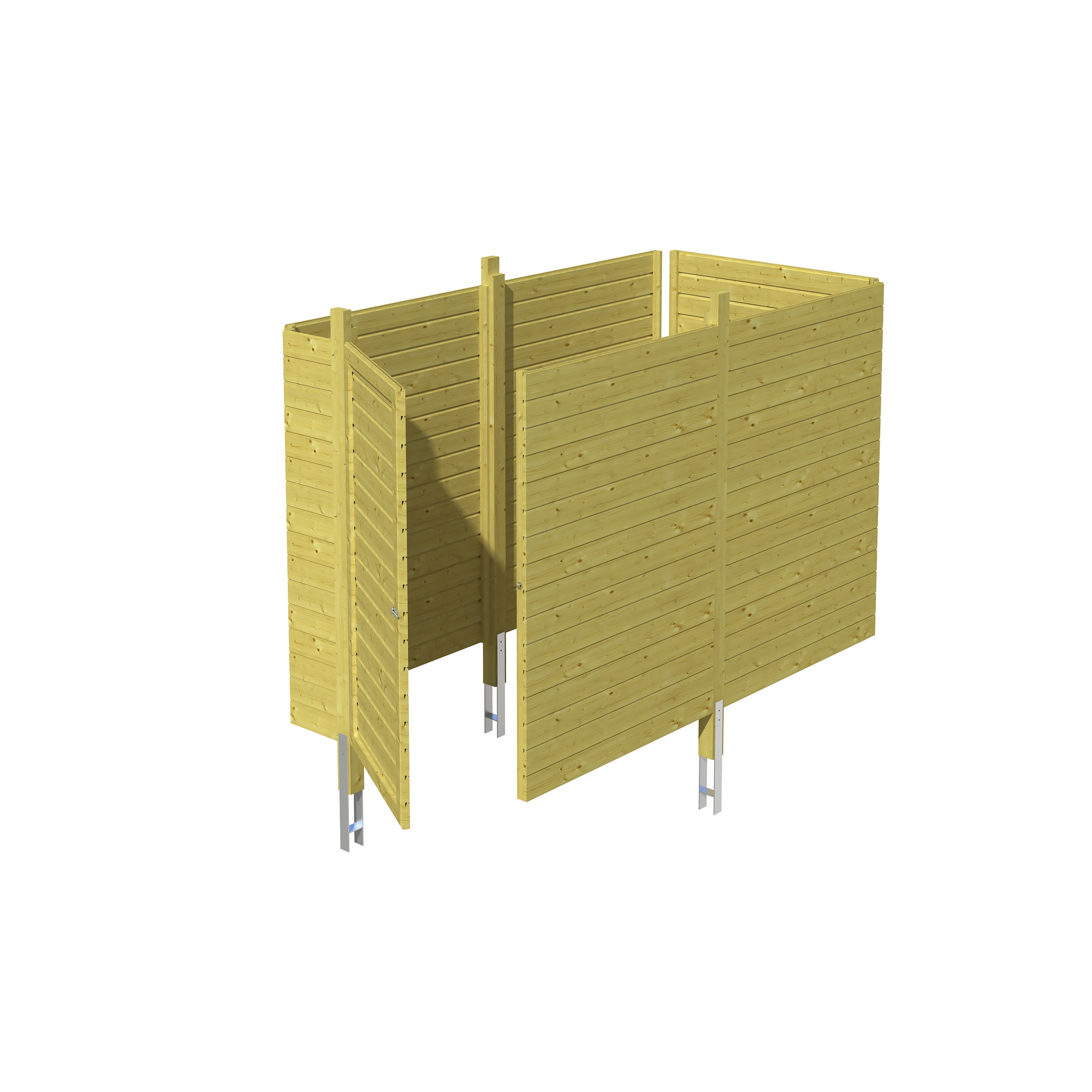 SKAN HOLZ Carport-Abstellraum 'C1' 314 x 164 cm