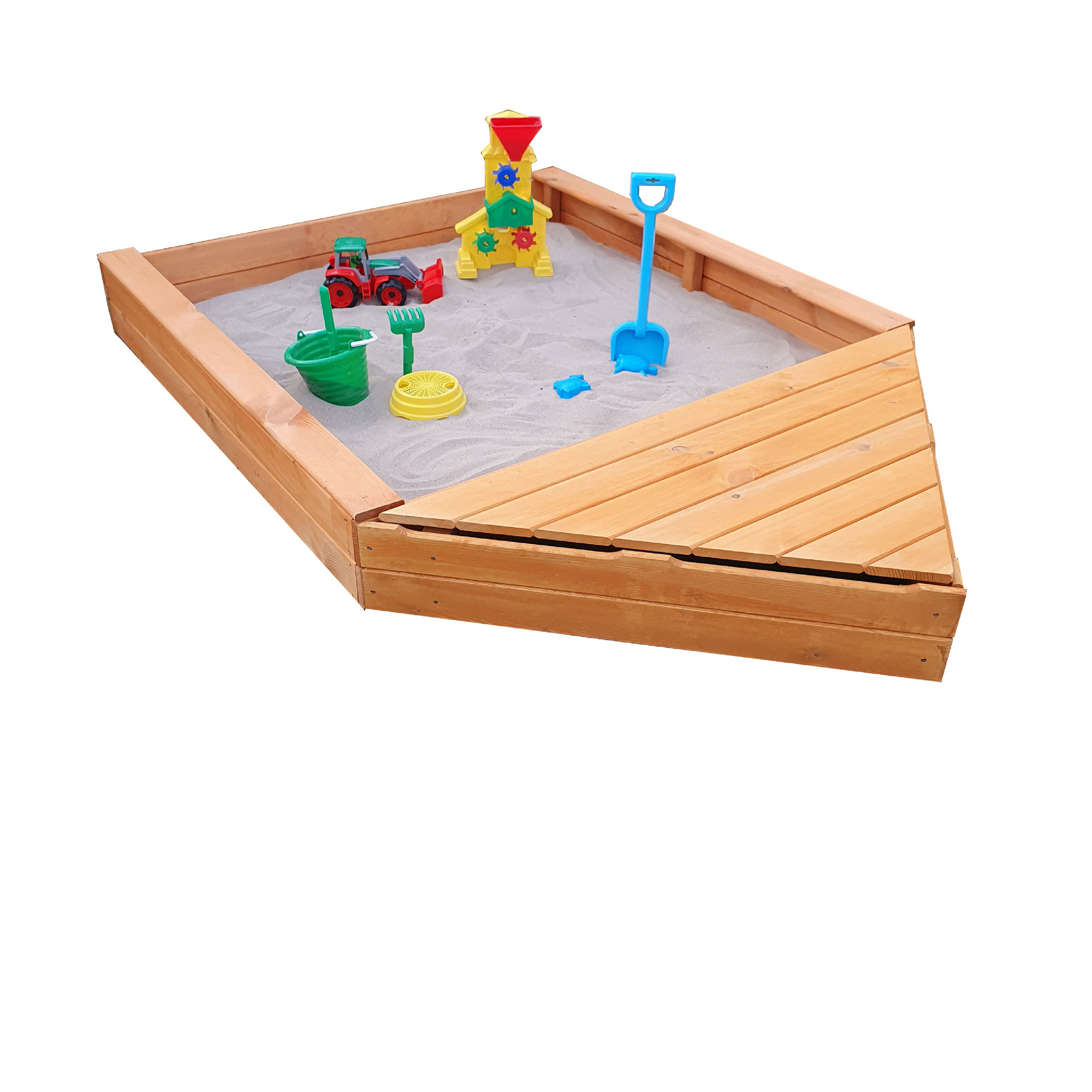 Promadino Sandkasten 'Multi' 140 x 260 x 22 cm