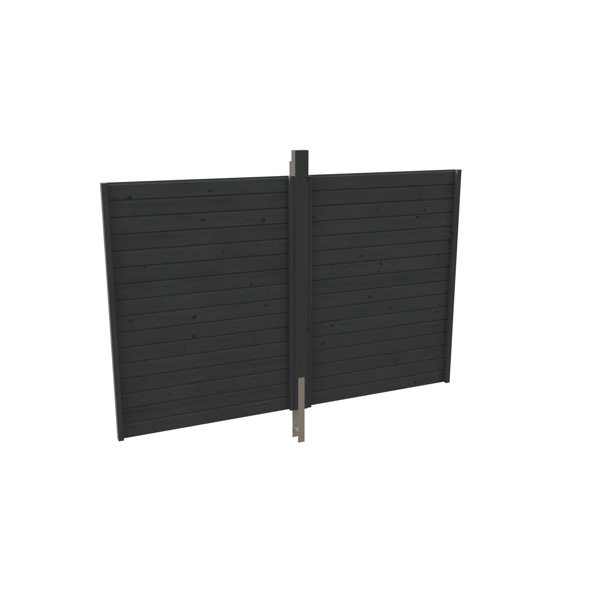 SKAN HOLZ Carport-Rückwand aus Profilschalung 291 x 200 cm schiefergrau