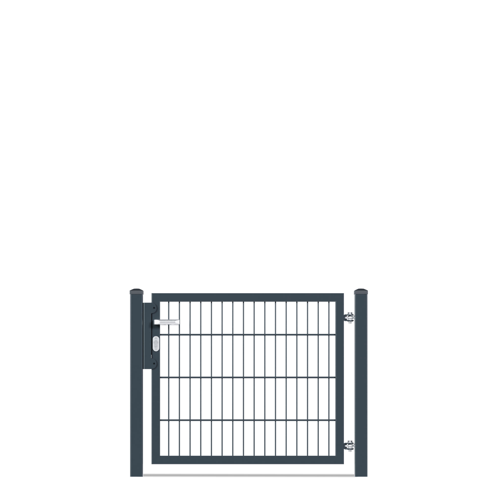 deutsche zauntechnik Drehflügeltor 'Vario basic DS' anthrazitgrau 100 x 80 cm