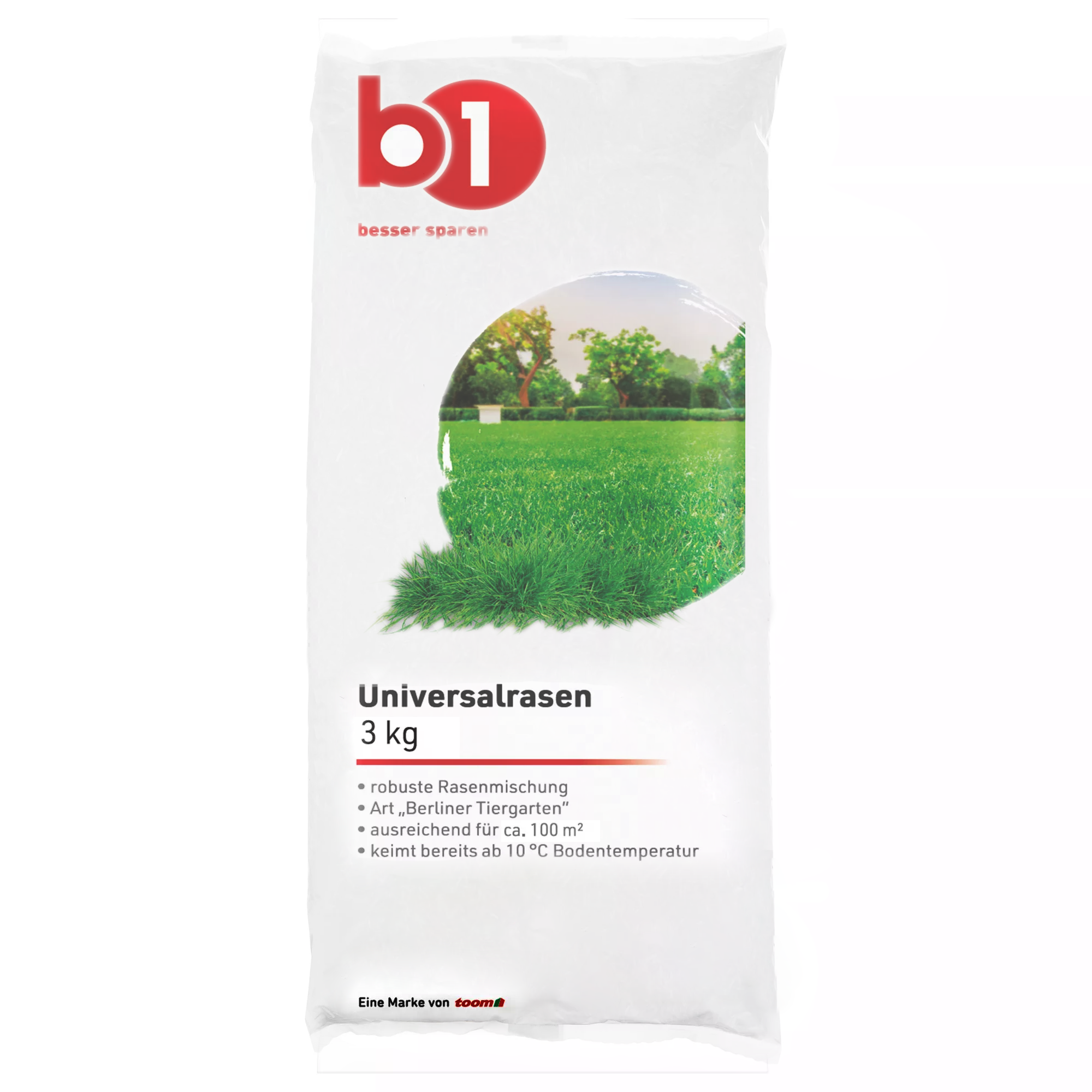 B1 Universalrasensaat 'Berliner Tiergarten' 3 kg für ca. 100 m²