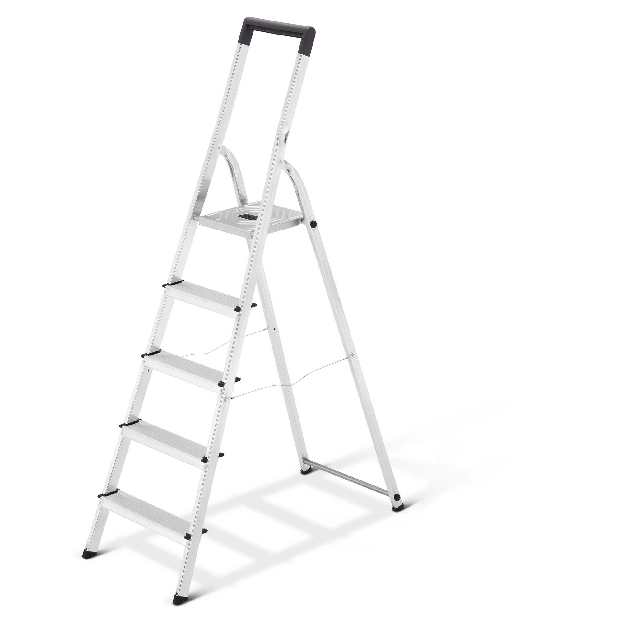 Hailo Stehleiter 'L40 BasicLine' 5 Stufen, silbern