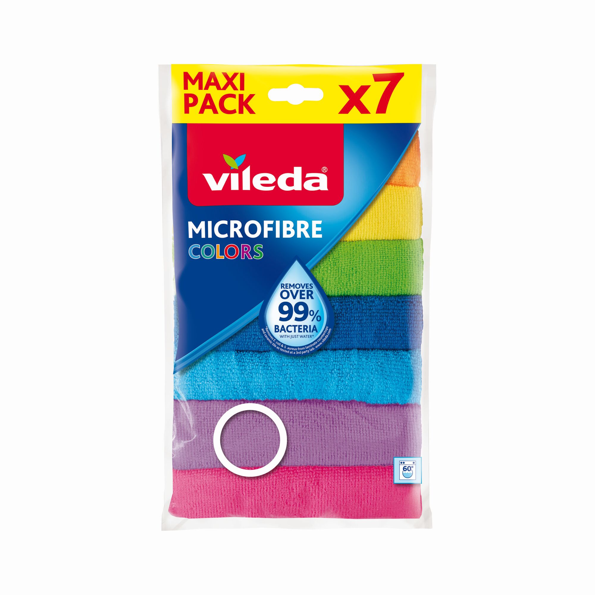 Vileda Allzwecktuch Colors Microfaser 7er-Pack