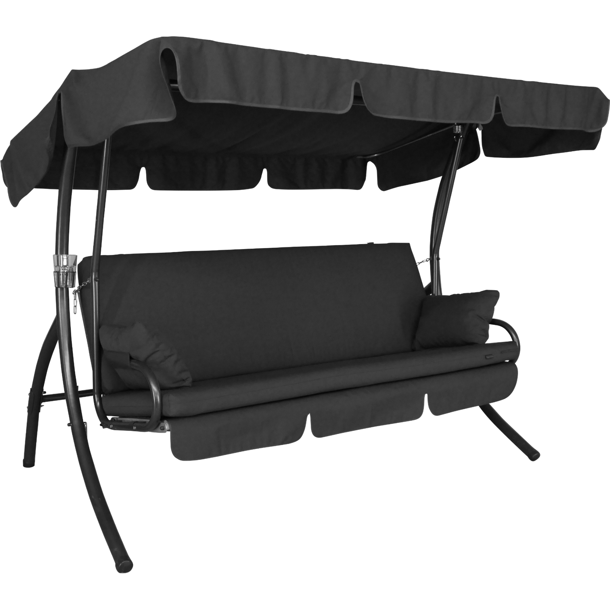 Angerer Freizeitmöbel Hollywoodschaukel 'Trend' 3-Sitzer grau 210 x 160 x 145 cm