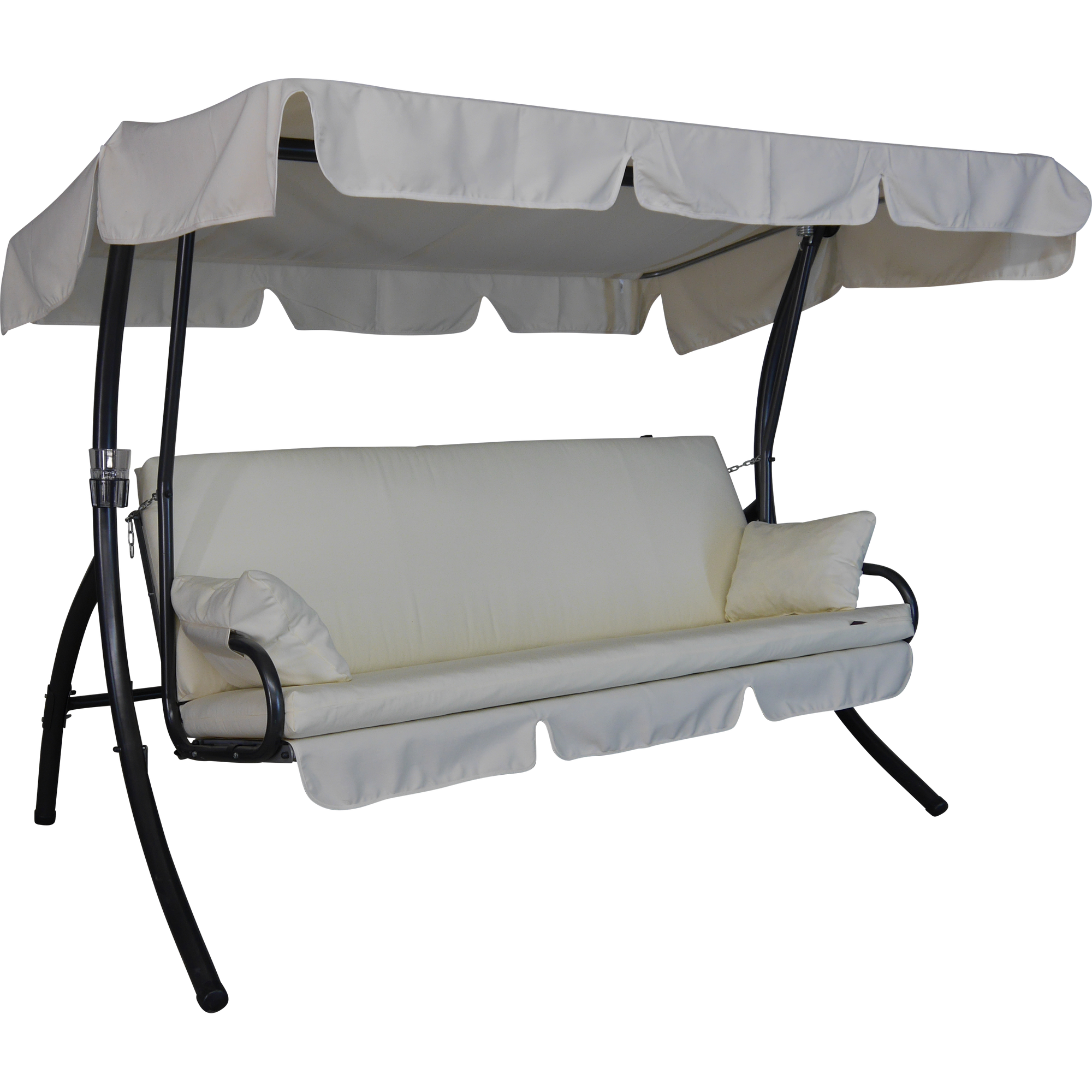 Angerer Freizeitmöbel Hollywoodschaukel 'Trend Fun' 3-Sitzer beige 210 x 160 x 145 cm