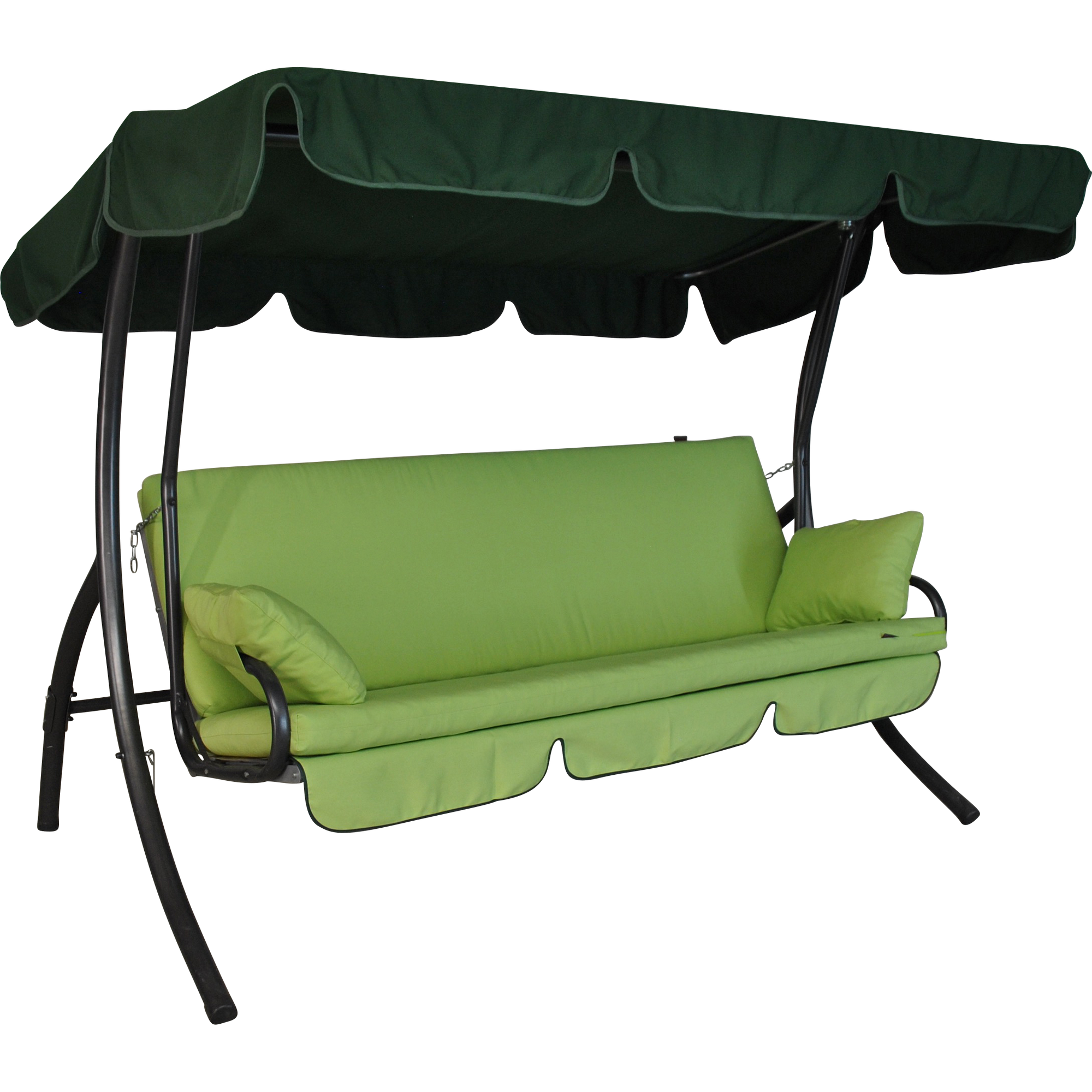 Angerer Freizeitmöbel Hollywoodschaukel 'Trend Fun' 3-Sitzer grün 210 x 160 x 145 cm