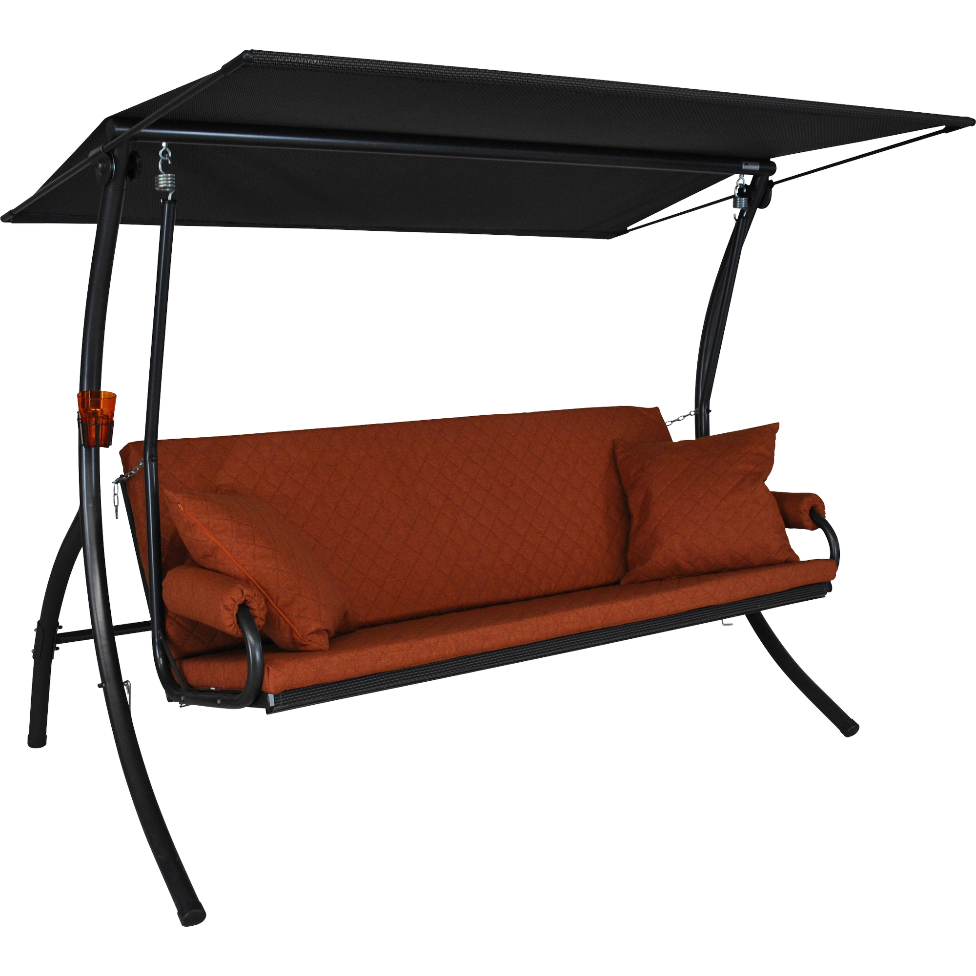 Angerer Freizeitmöbel Hollywoodschaukel 'Elegance Joy' 3-Sitzer terrakotta 210 x 160 x 145 cm