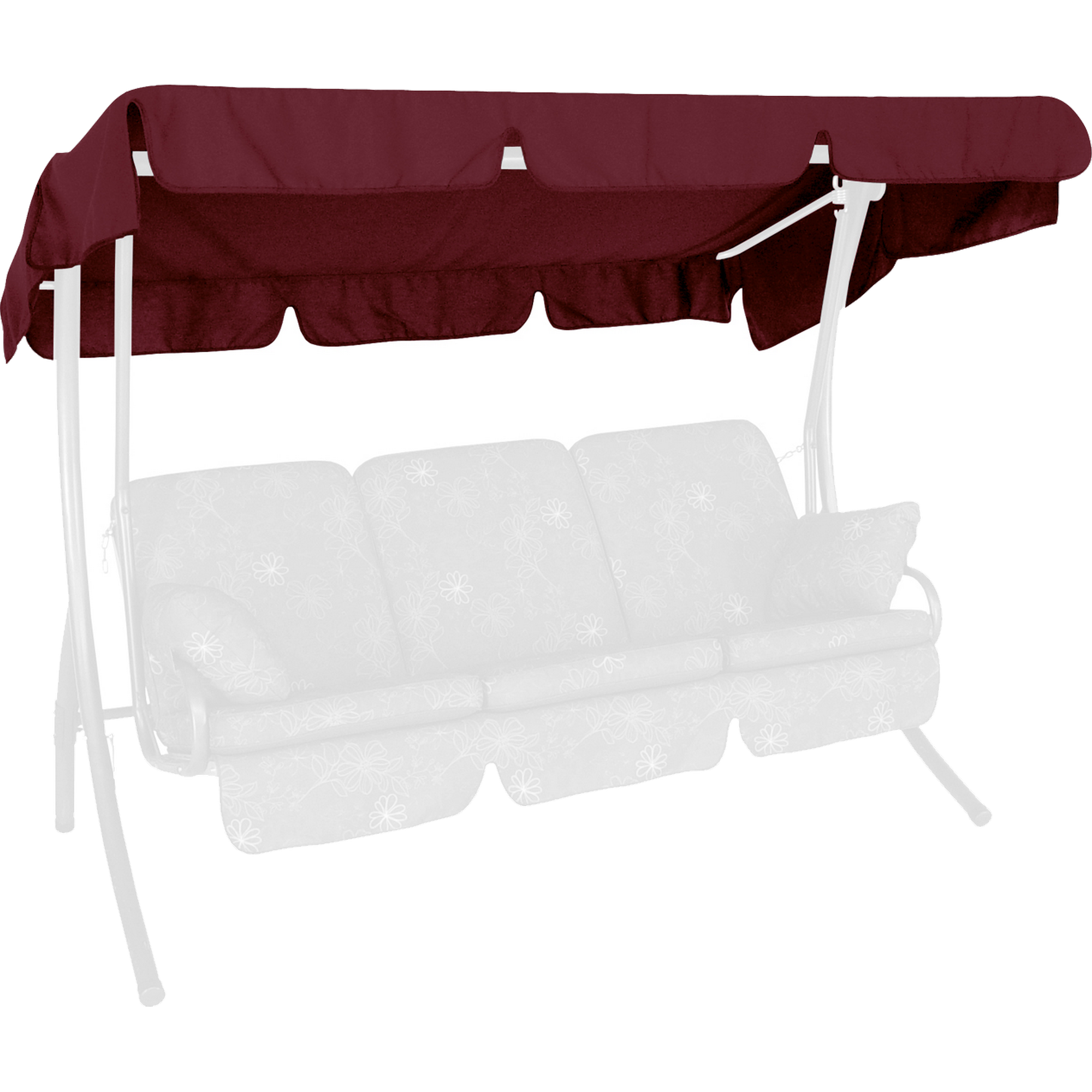 Angerer Freizeitmöbel Ersatzdach für Hollywoodschaukel 'Swingtex' bordeaux 210 x 145 cm