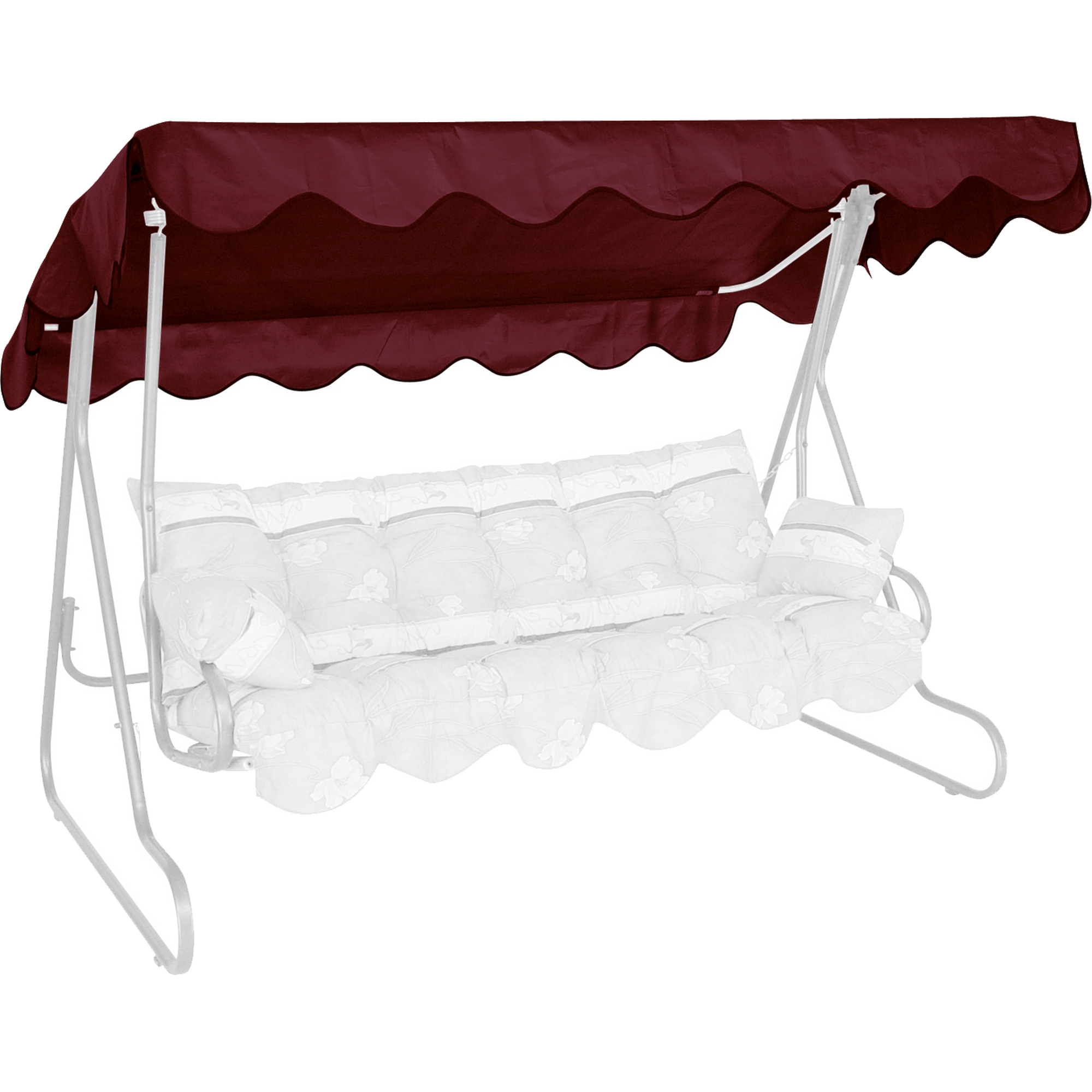 Angerer Freizeitmöbel Ersatzdach für Hollywoodschaukel bordeaux 210 x 145 cm