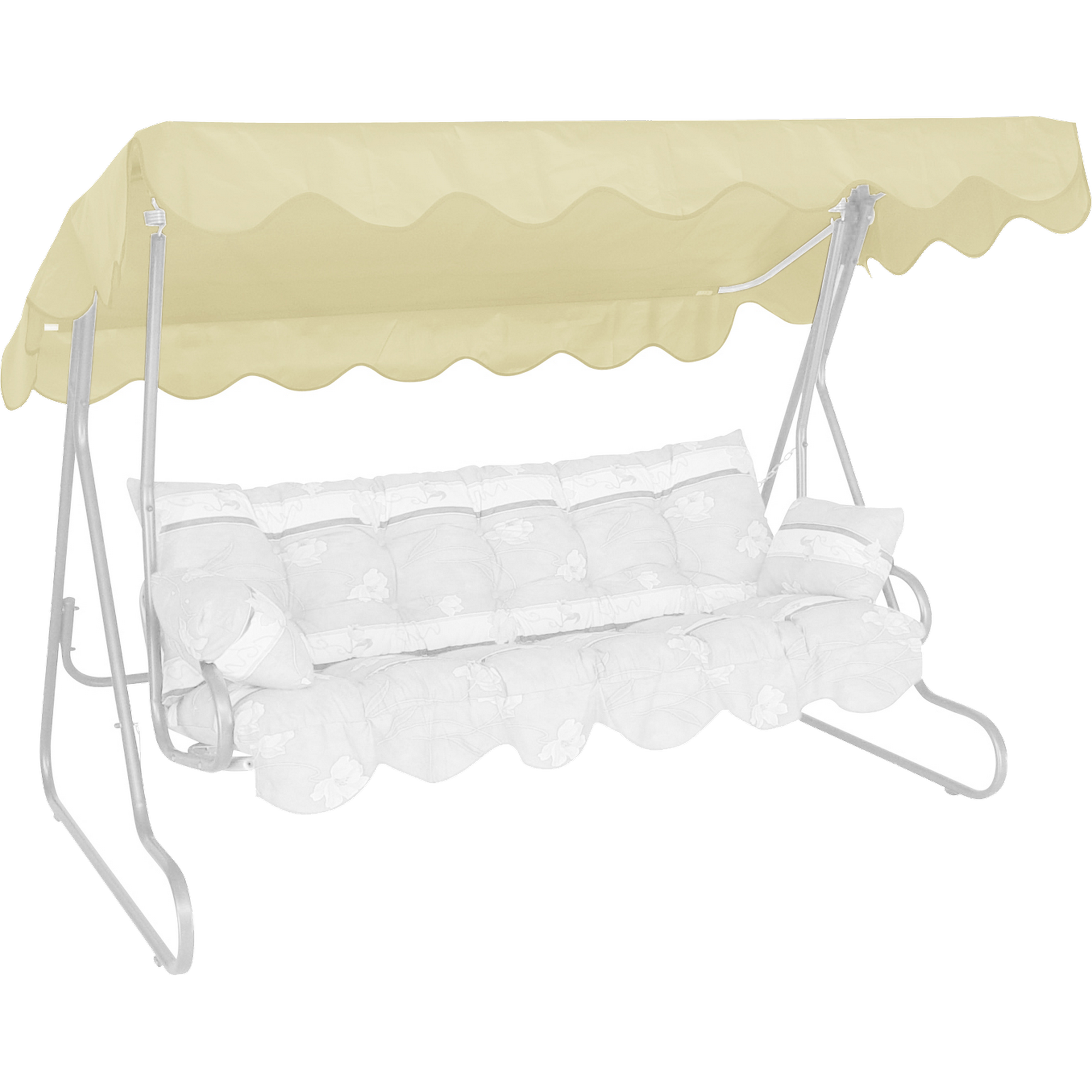 Angerer Freizeitmöbel Ersatzdach für Hollywoodschaukel beige 210 x 145 cm