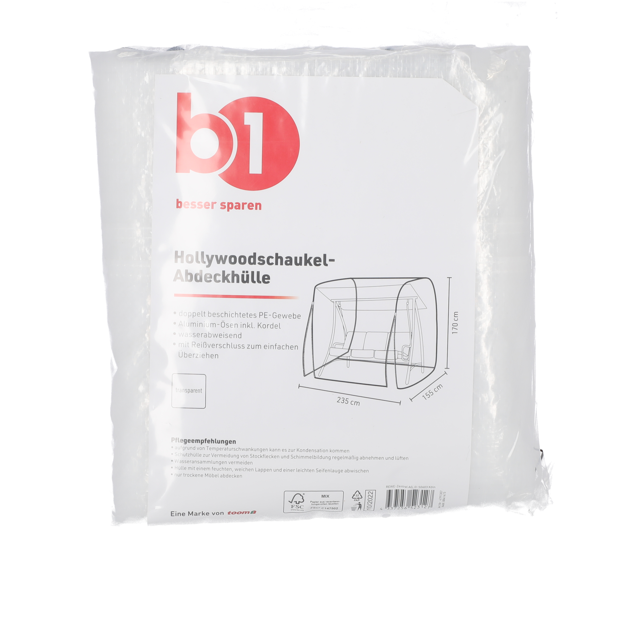 B1 Hollywoodschaukel-Abdeckhülle