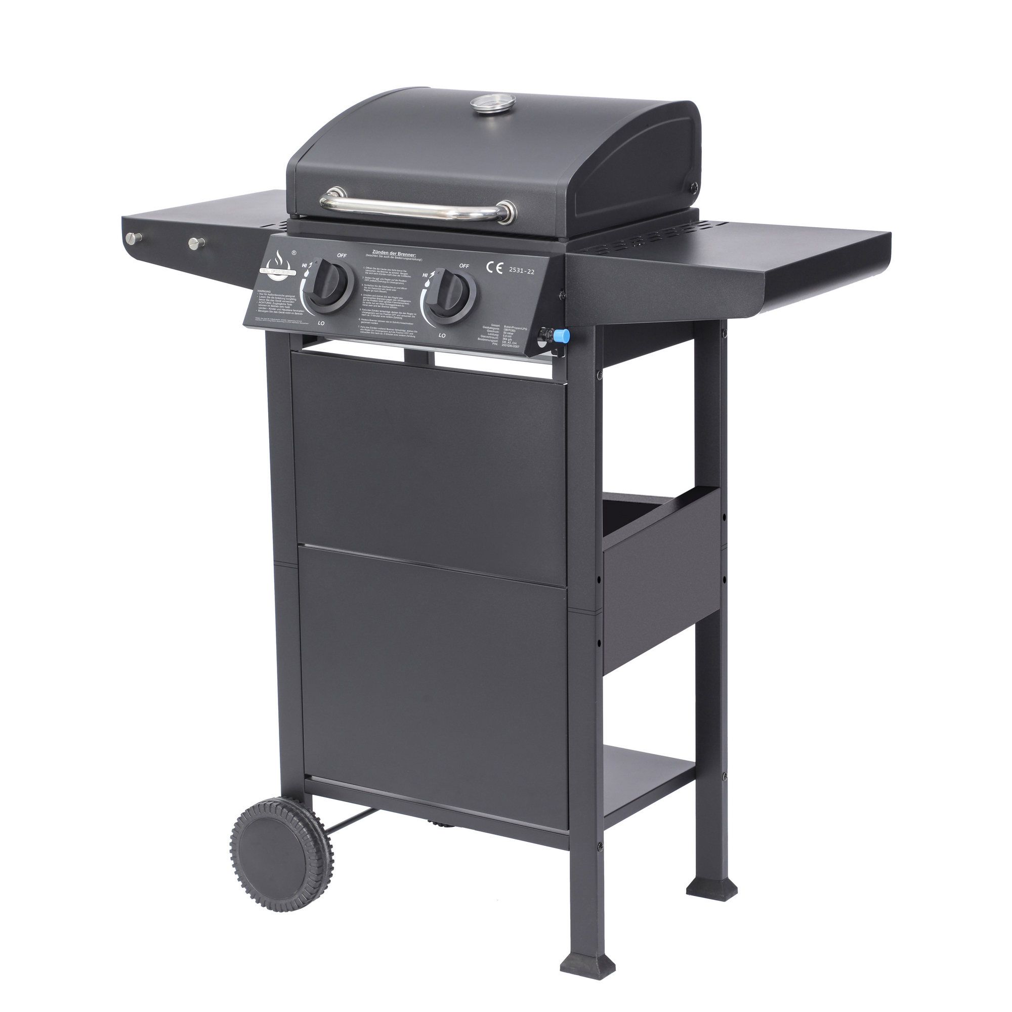 El Fuego Gasgrill 'San Jose' schwarz 94 x 101,5 x 51 cm