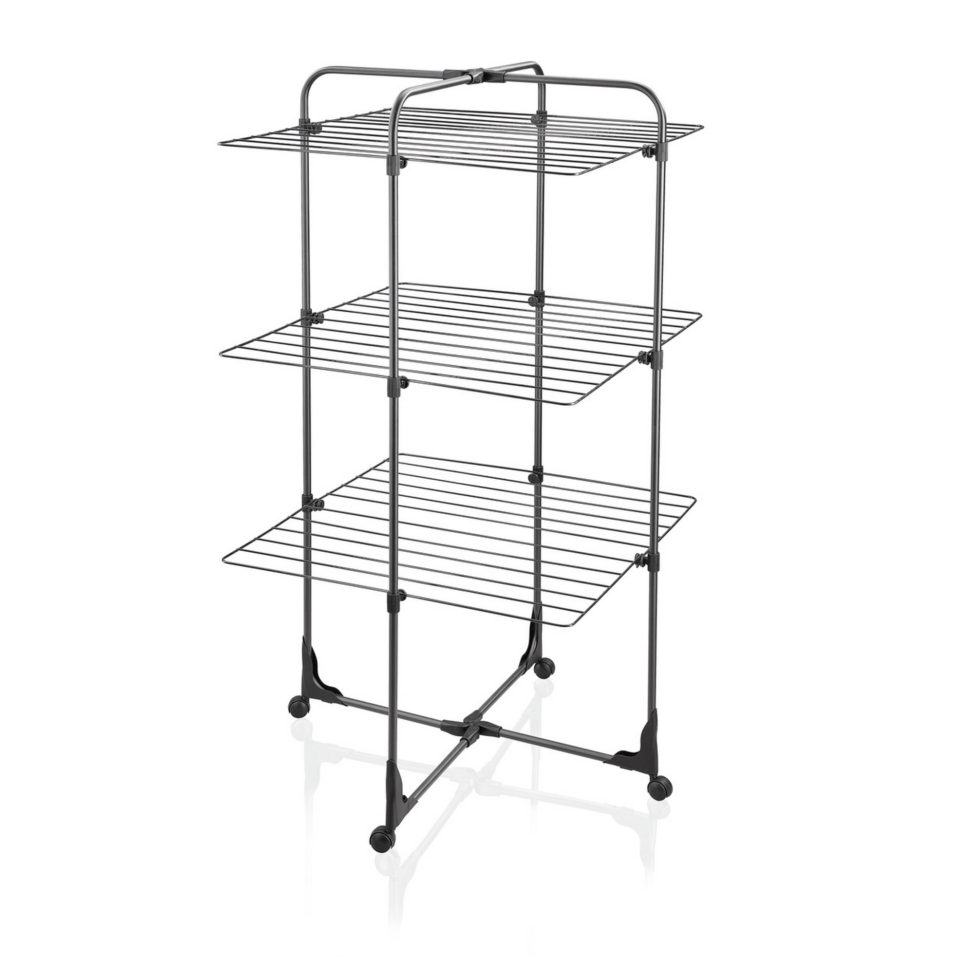 Leifheit Wäscheständer 'Classic Tower 270 Black' grau 68 x 68 x 126 cm