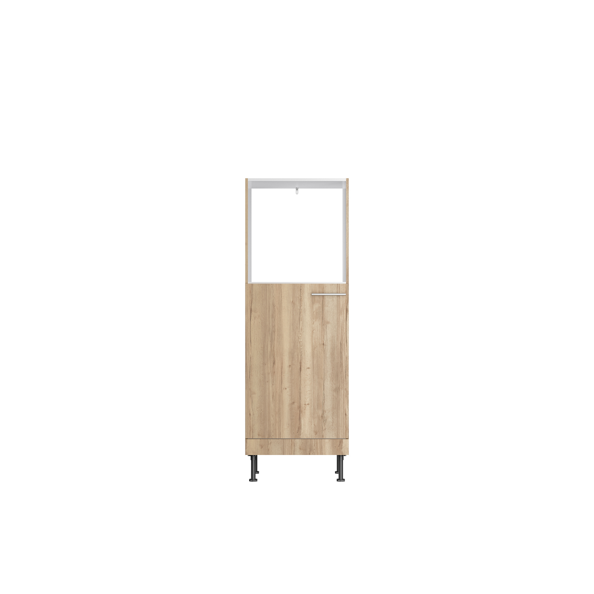 OPTIFIT Midischrank für Backofen und Kühlschrank 'Optikomfort Erik290' eichefarben 60 x 176,6 x 58,4 cm