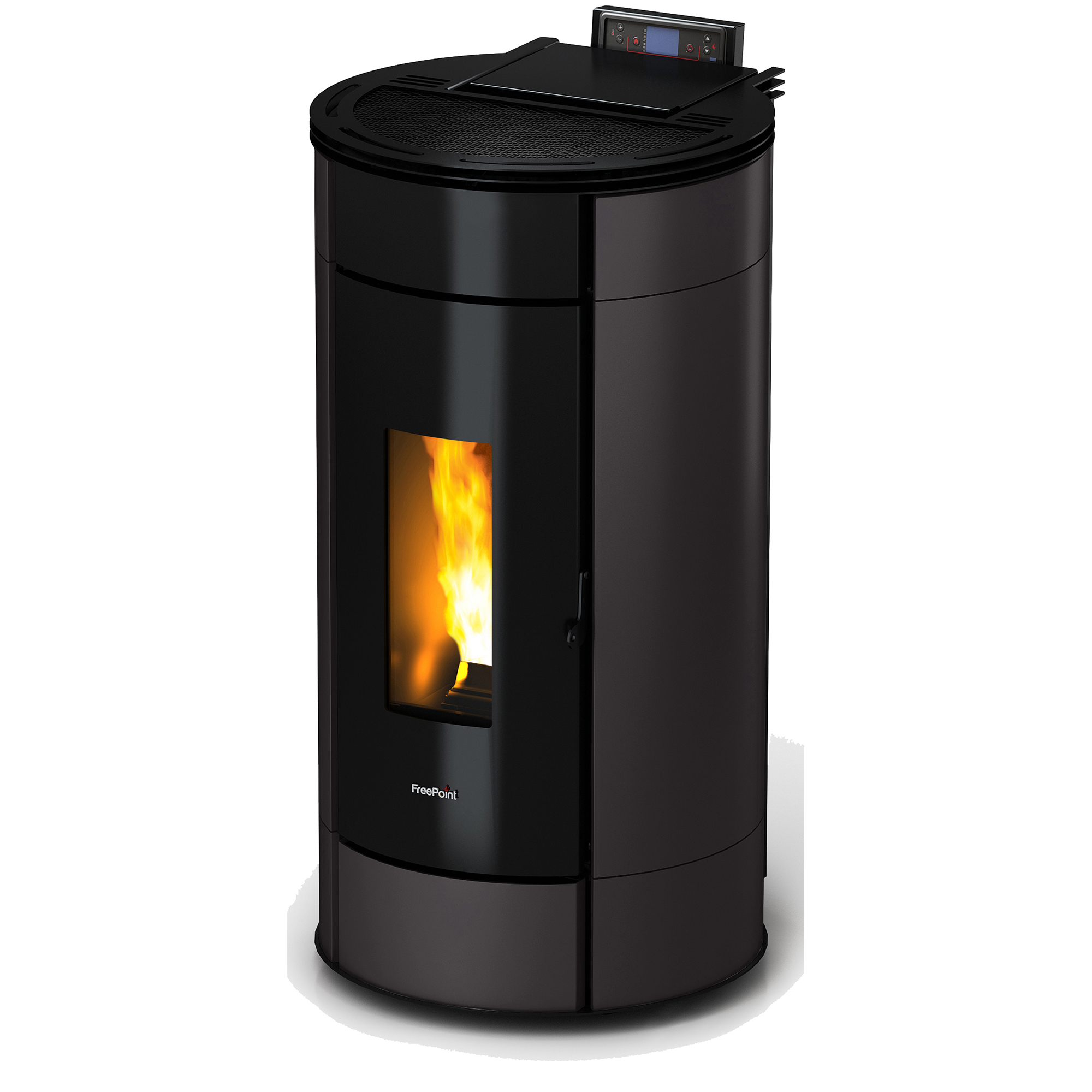 Freepoint Pelletofen 'Globe' Stahl schwarz 10,5 kW