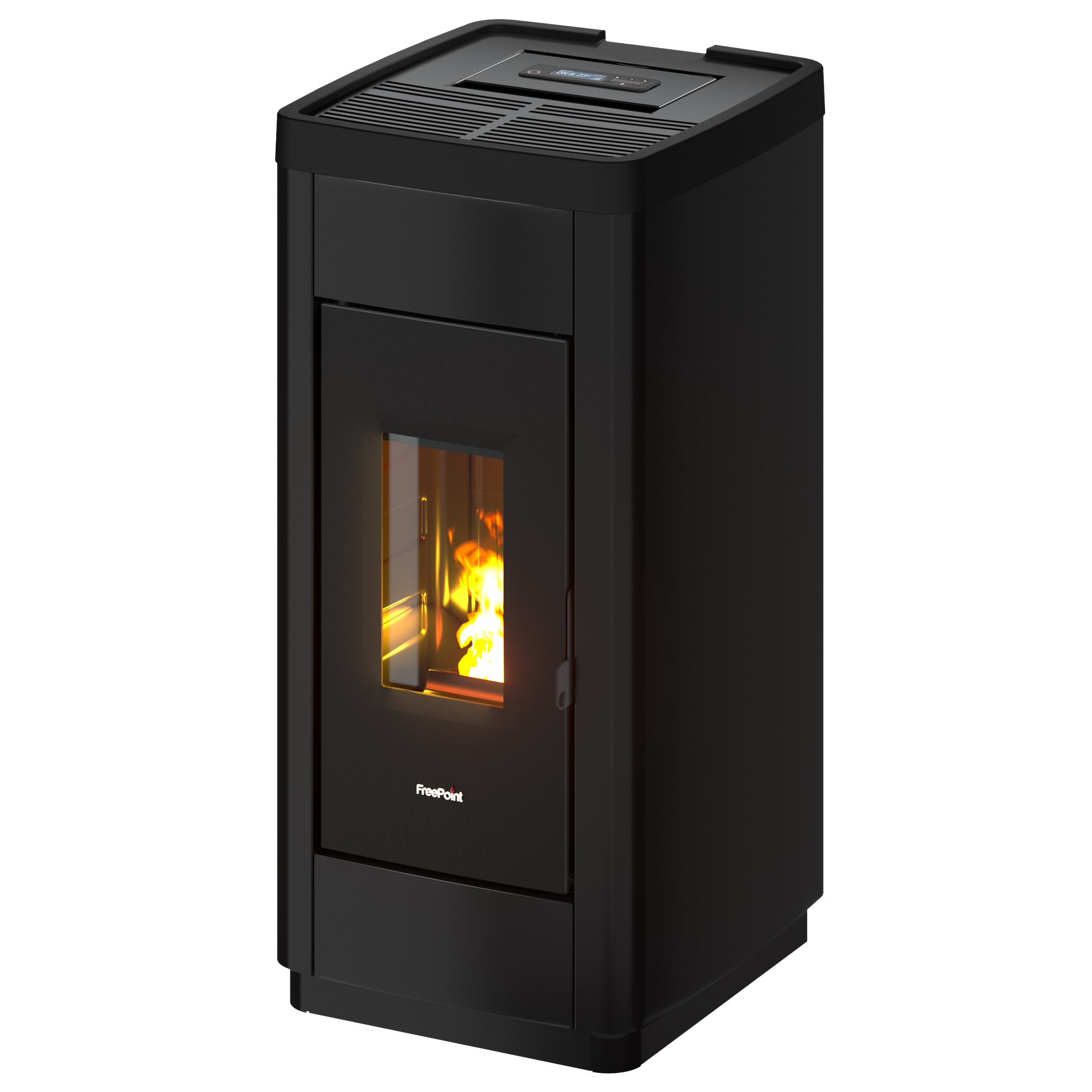 Freepoint Pelletofen 'Life 9' Stahl schwarz 2,5 - 8,5 kW
