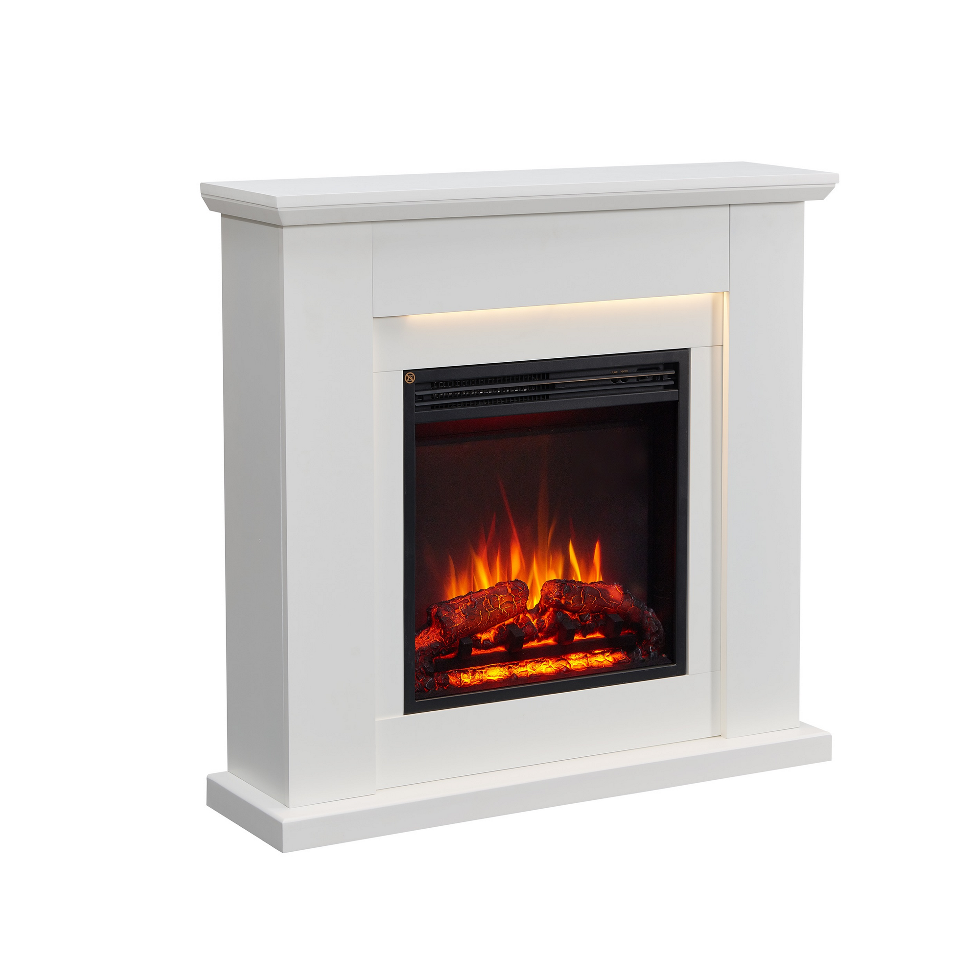 CrownFlame Elektrokamin 'Pandora' weiß 2 kW