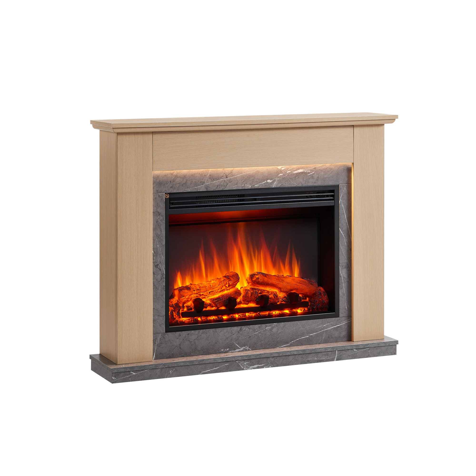 CrownFlame Elektrokamin 'Ajax' hellbraun 2 kW