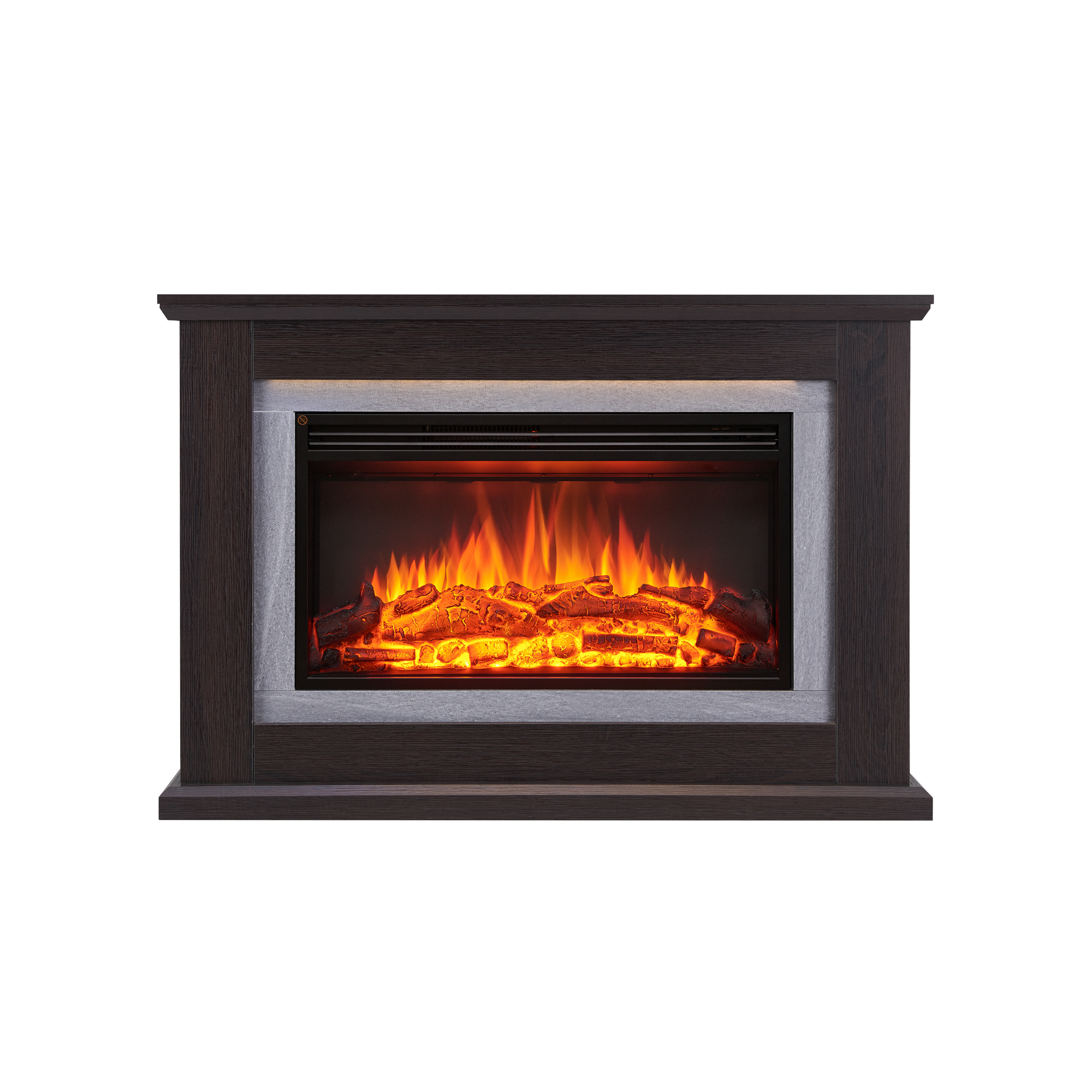 CrownFlame Elektrokamin 'Xenia' dunkelbraun 2 kW