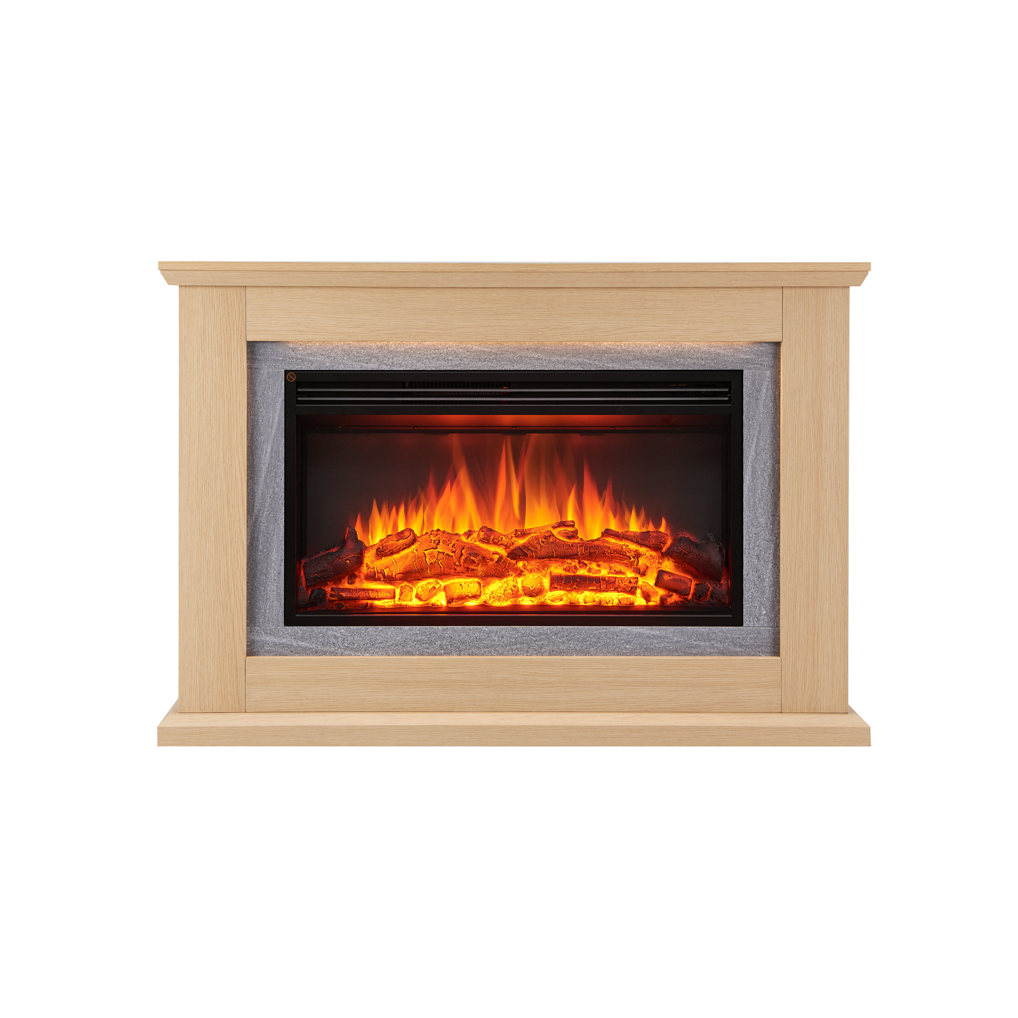 CrownFlame Elektrokamin 'Xenia' hellbraun 2 kW