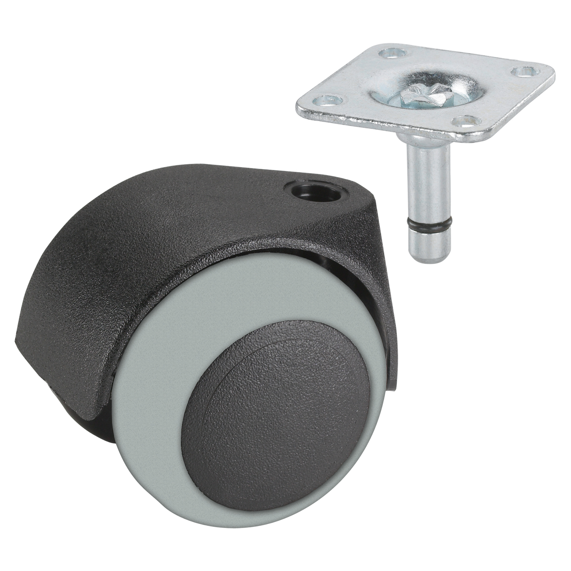 Dörner & Helmer Parkett-Doppelrolle mit Platte 40 mm