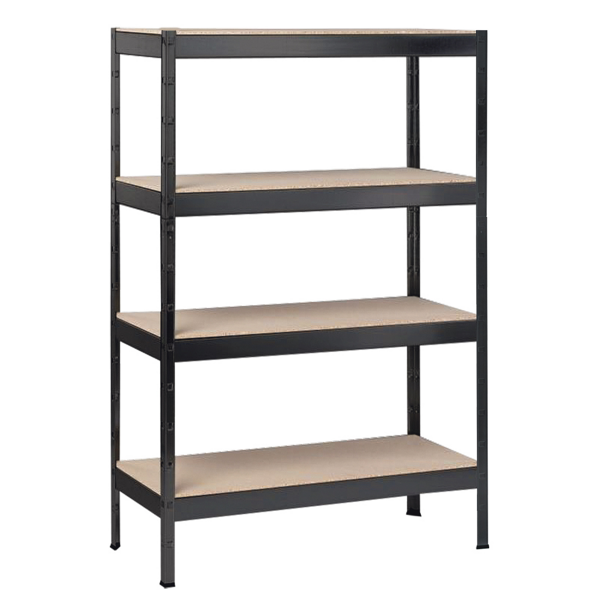 SCHULTE Regalwelt Schwerlastregal 'M' schwarz 100 x 180 x 40 cm, 4 Böden à 150 kg