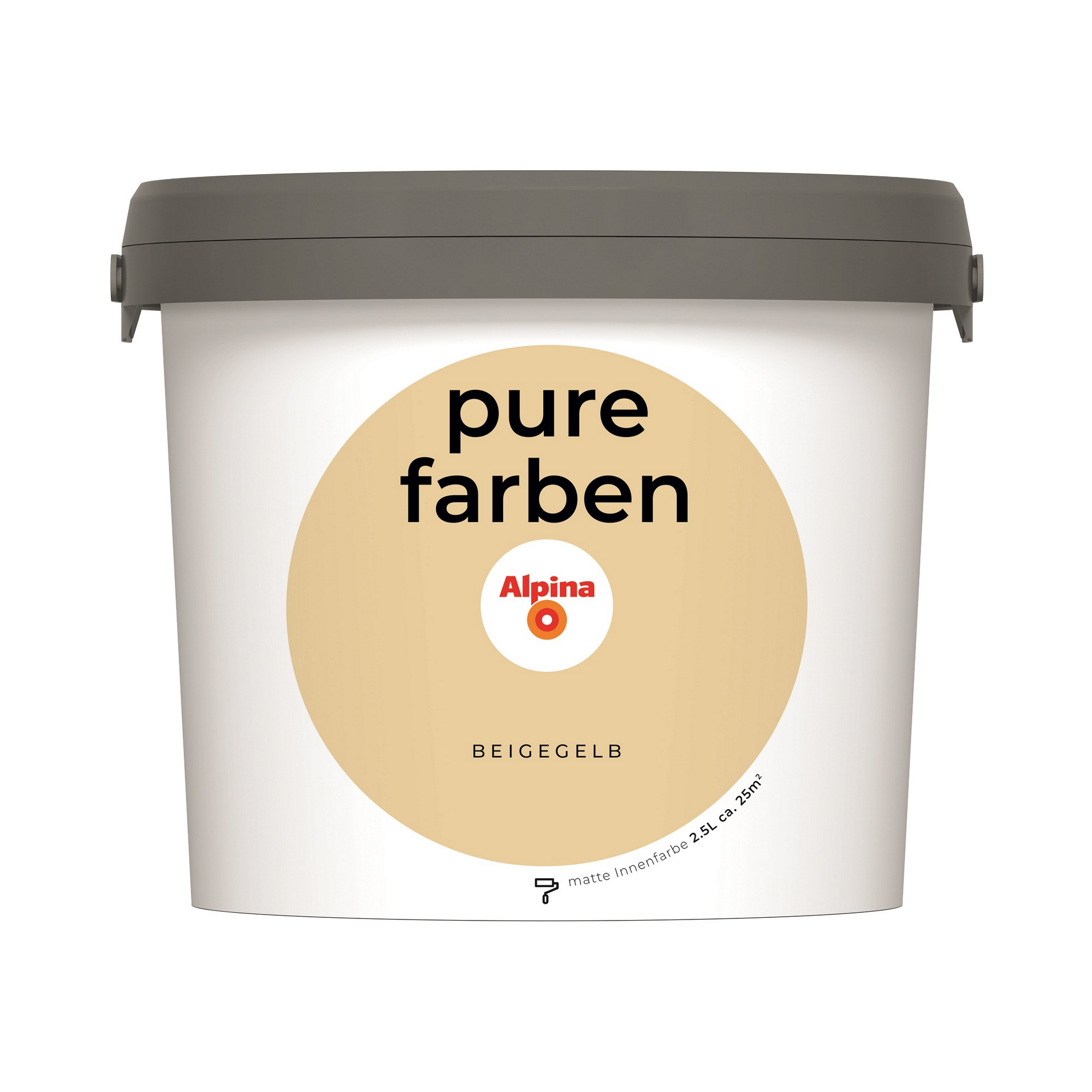 Alpina Wandfarbe 'Pure Farben' beigegelb matt 2,5 l