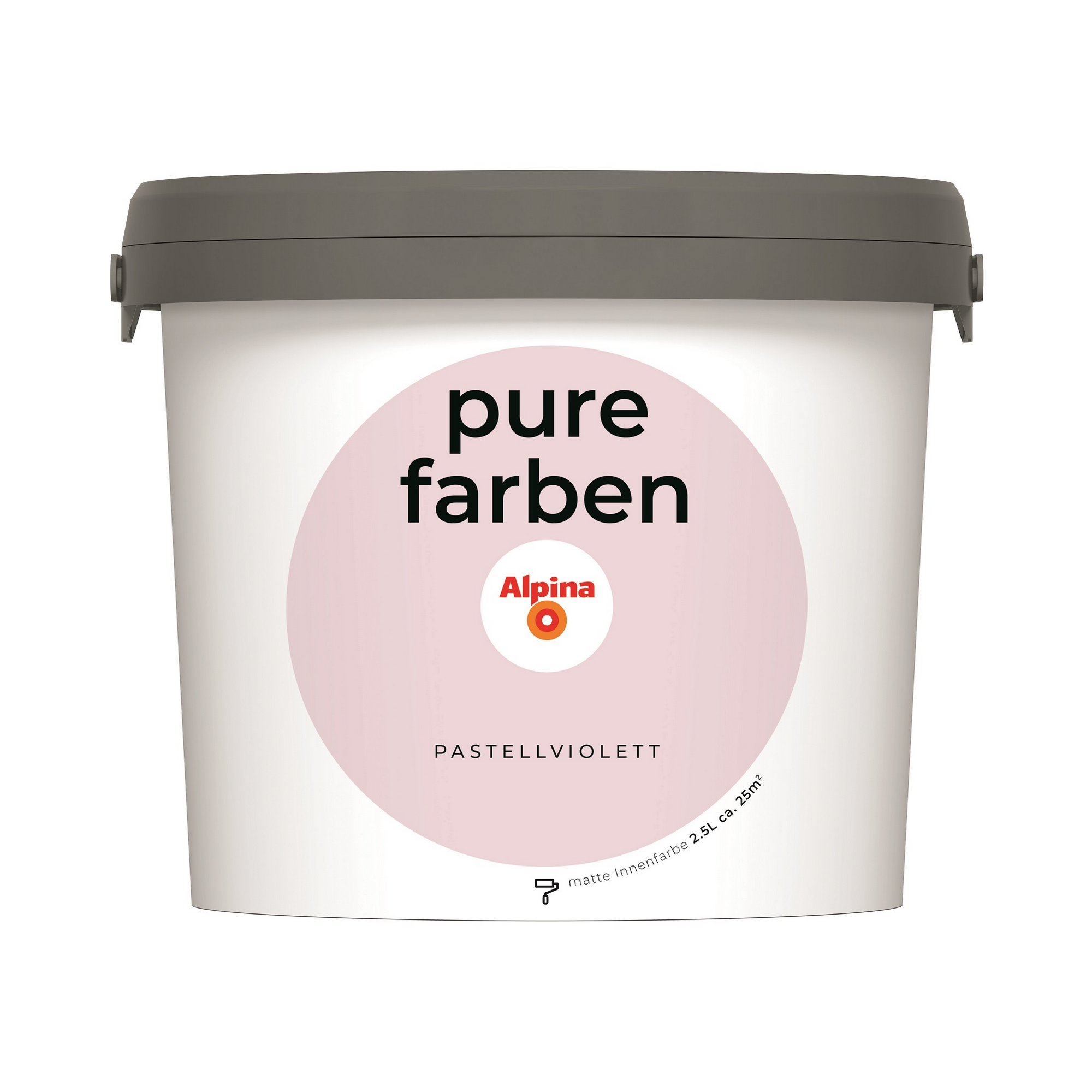 Alpina Wandfarbe 'pure farben' pastellviolett matt 2,5 l