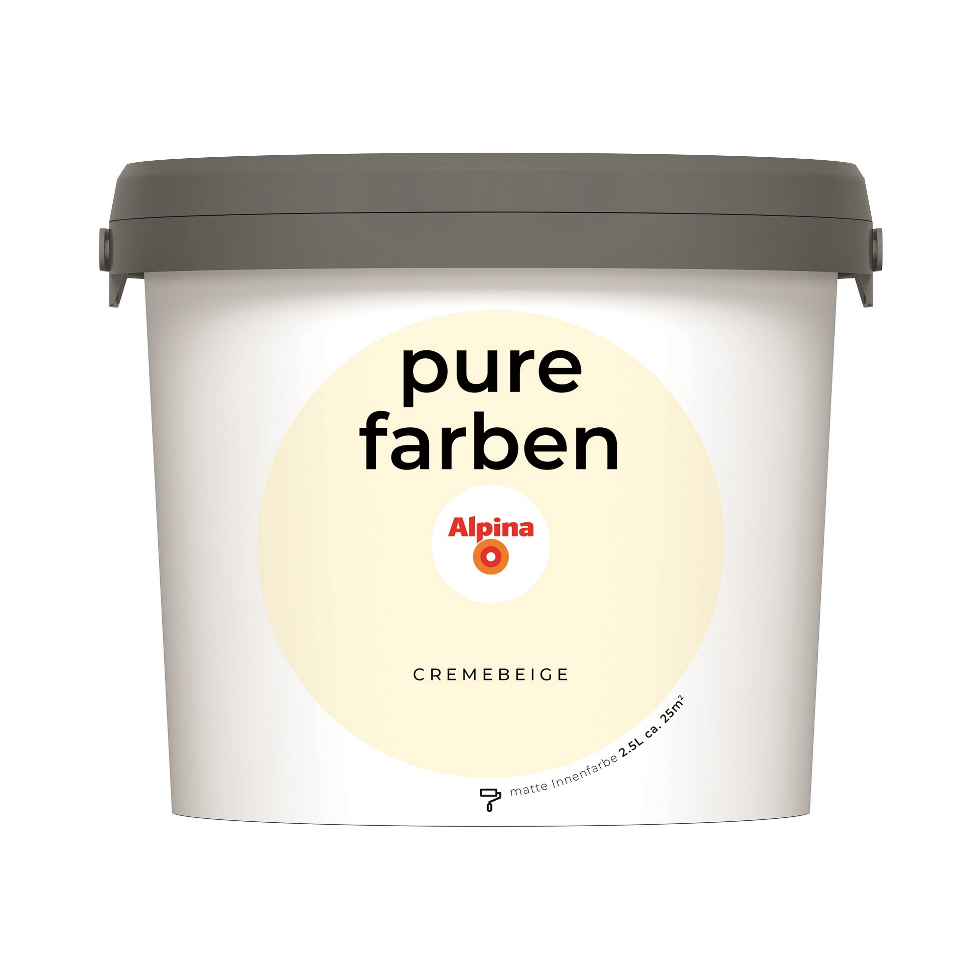 Alpina Wandfarbe 'pure farben' cremebeige matt 2,5 l