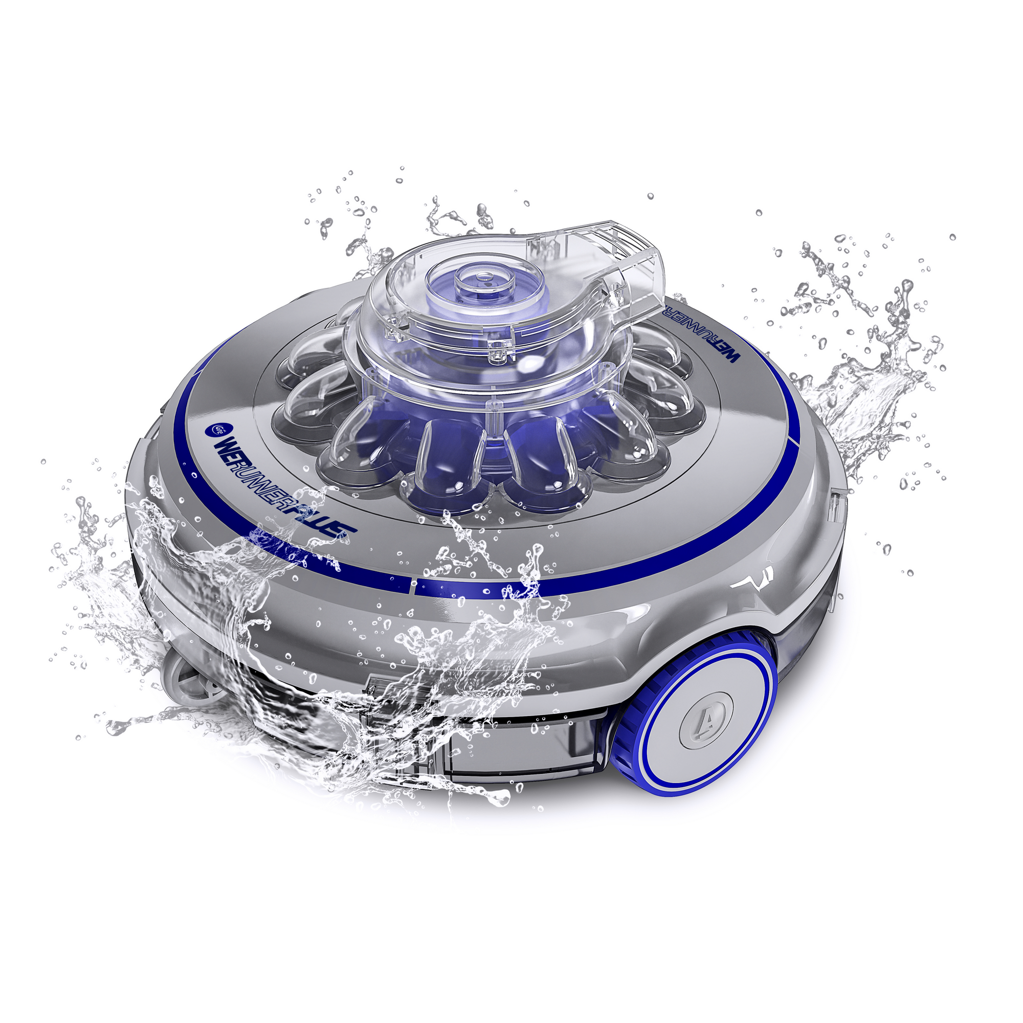 GRE Akku-Poolroboter 'Wet Runner Plus' grau/blau