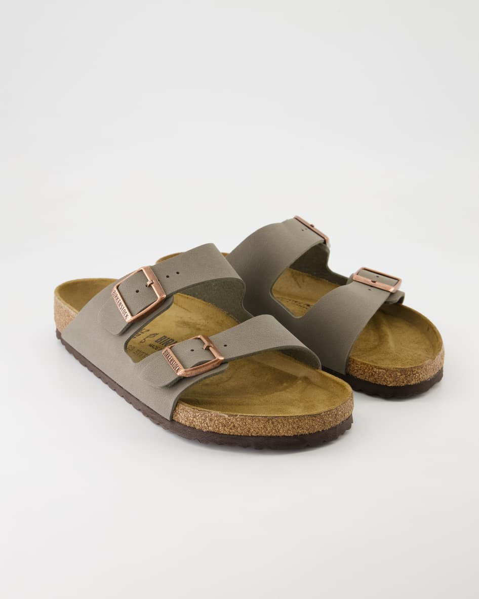 Birkenstock Schuhe - Arizona Birko-Flor Birko-Flor (Grau, Gr. 48)