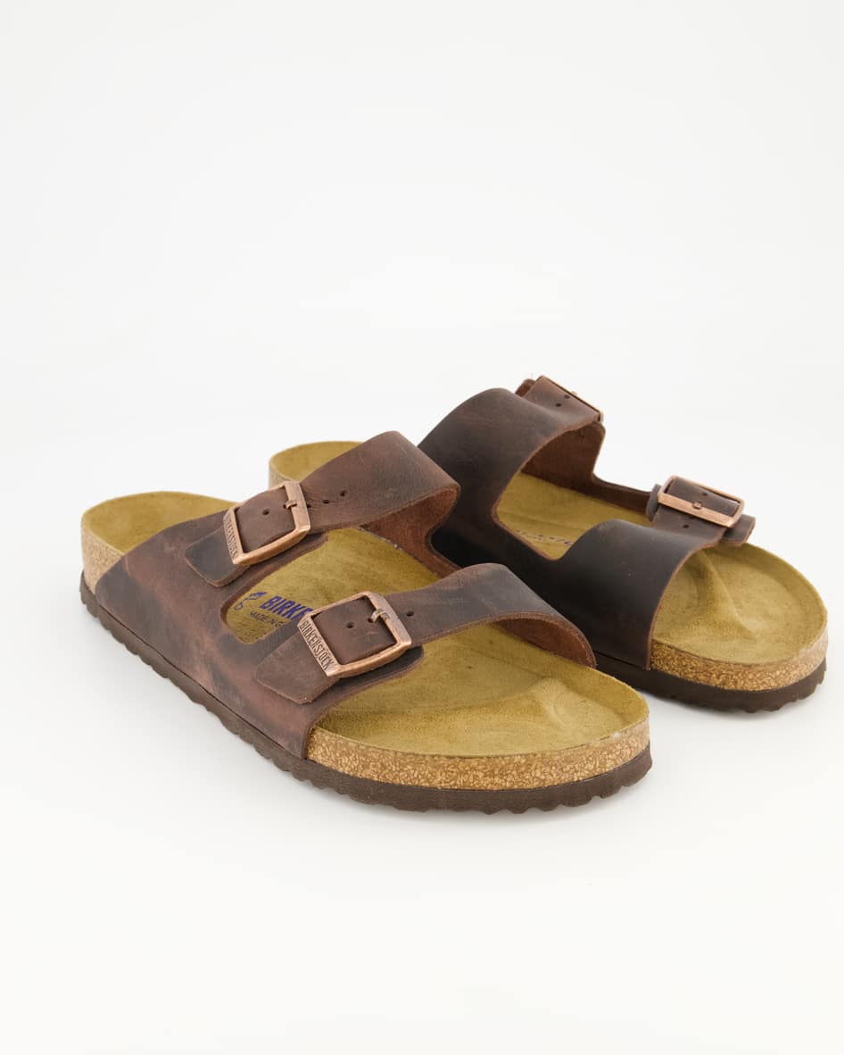 Birkenstock Schuhe - Arizona Weichbettung Leder Leder (Braun, Gr. 46)