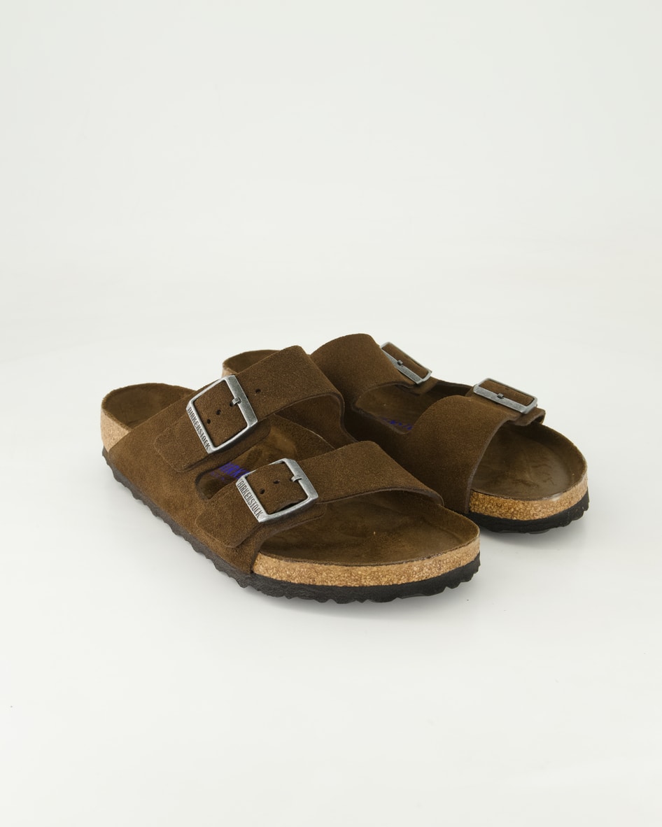 Birkenstock Schuhe - Arizona Veloursleder Veloursleder (Braun, Gr. 40)