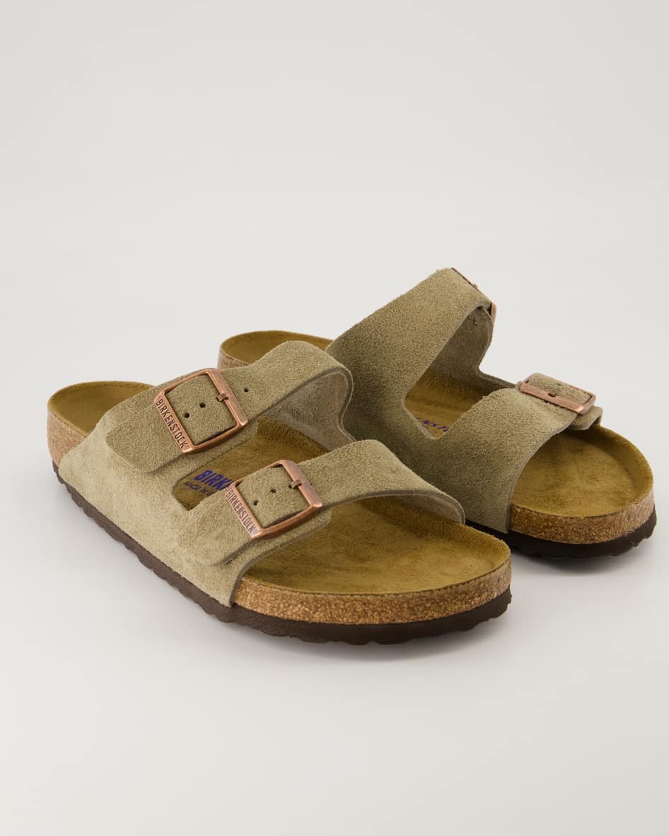Birkenstock Schuhe - Arizona Velourleder Veloursleder (Beige, Gr. 50)