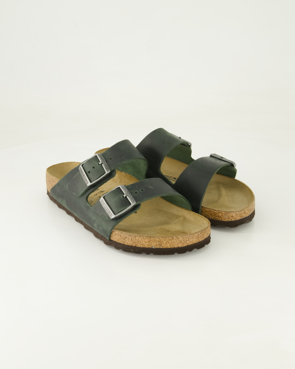 Birkenstock Schuhe - Arizona Leder Leder (Grün, Gr. 50)