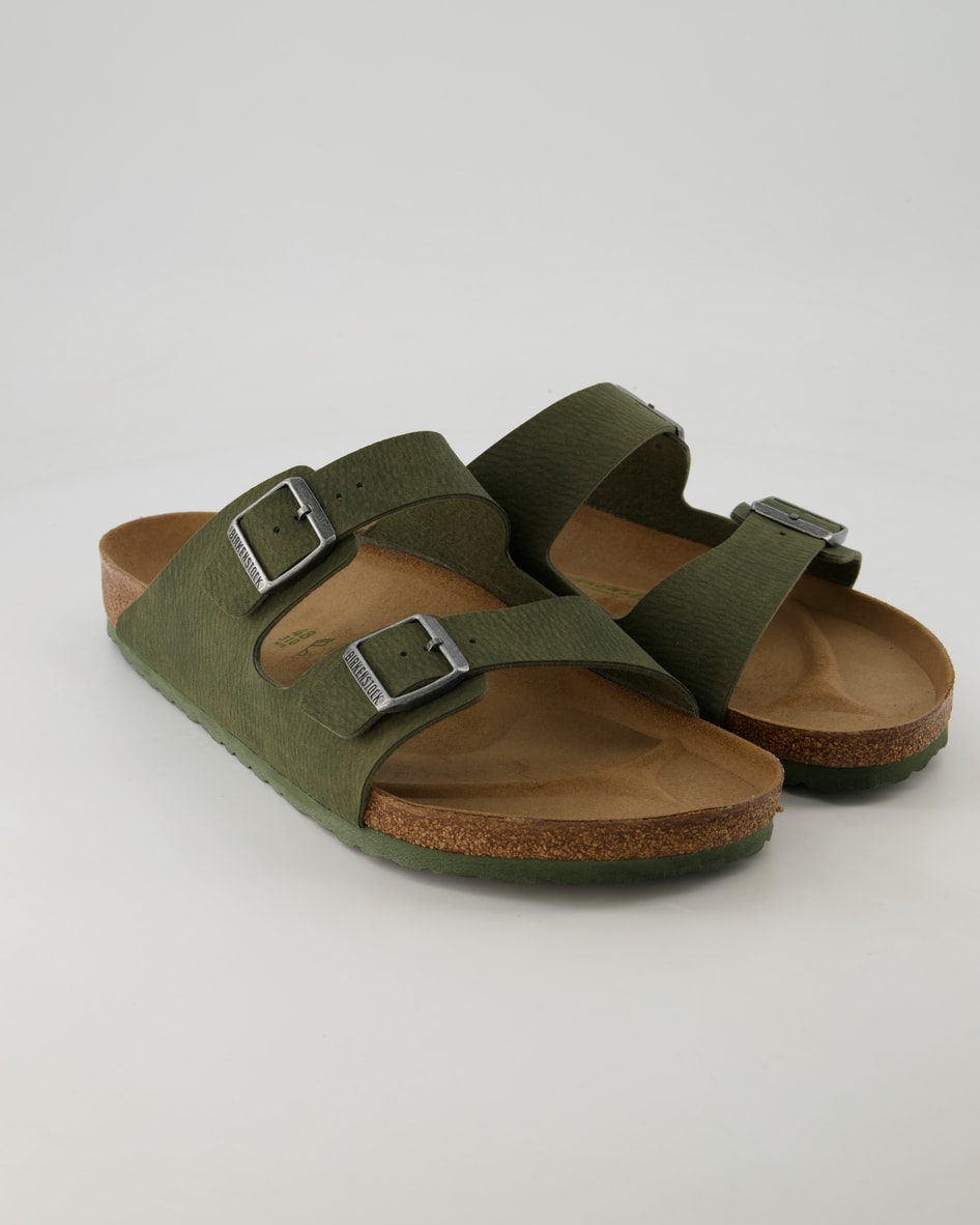 Birkenstock Schuhe - Arizona Vegan Birko-Flor Birko-Flor (Grün, Gr. 43)