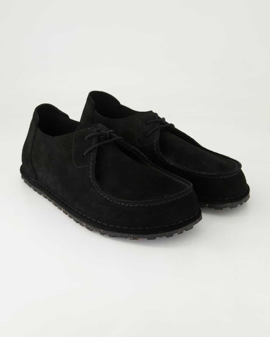 Birkenstock Schuhe - Utti Lace Veloursleder Veloursleder (Schwarz, Gr. 43)