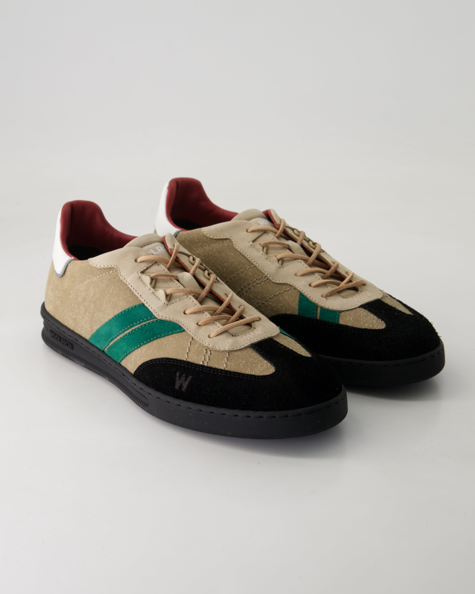 Woolrich Schuhe - Double U.T Man Leder und Textil (Beige, Gr. 43)