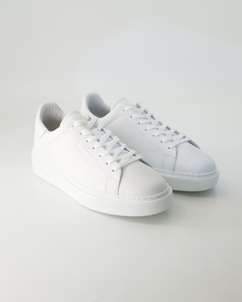 Woolrich Schuhe - Classic Court Glattleder (Weiß, Gr. 43)