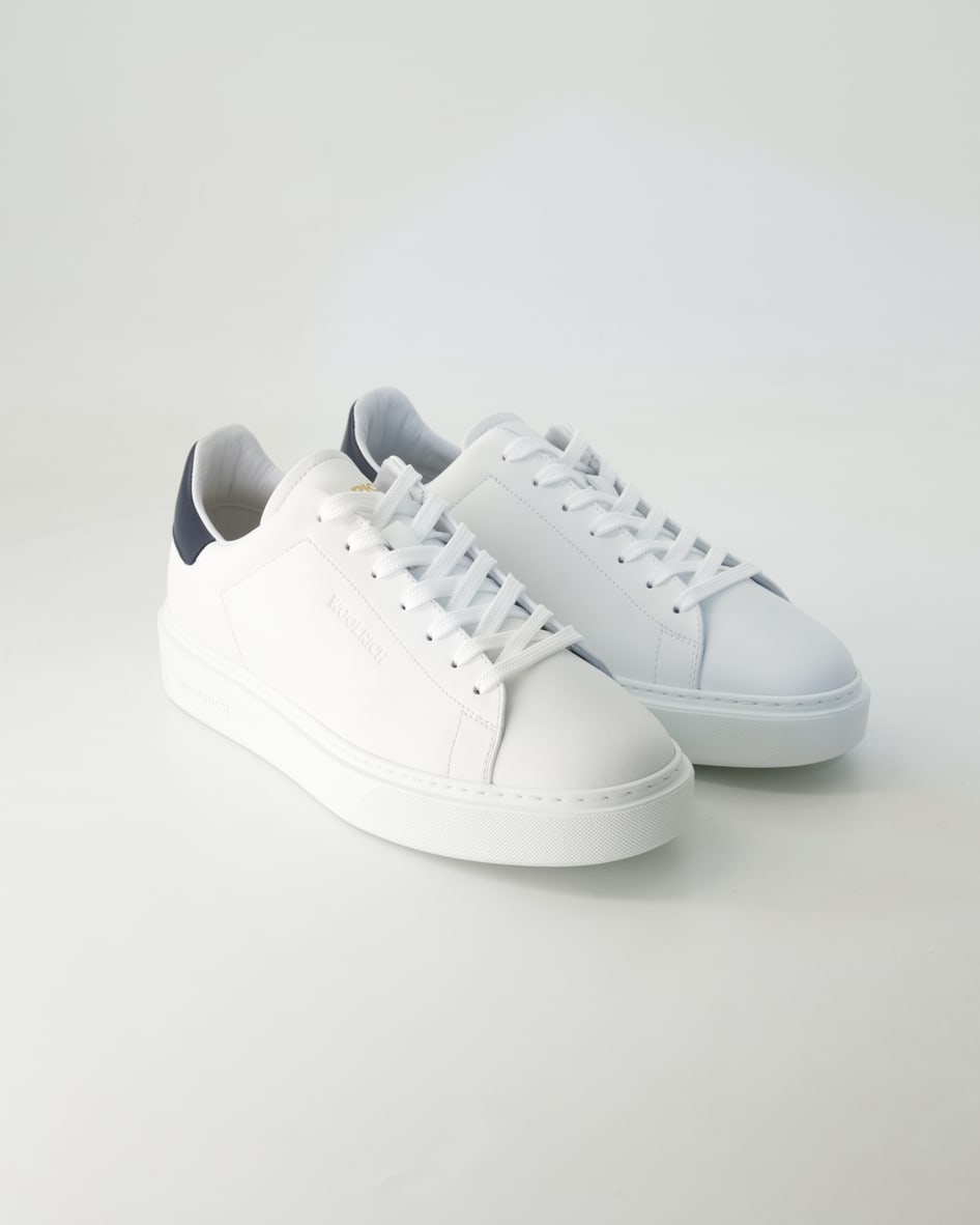 Woolrich Schuhe - Classic Court Glattleder (Weiß, Gr. 43)