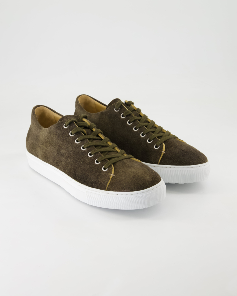 Dirndl & Bua Schuhe - 6115-07 Veloursleder (Grün, Gr. 45)