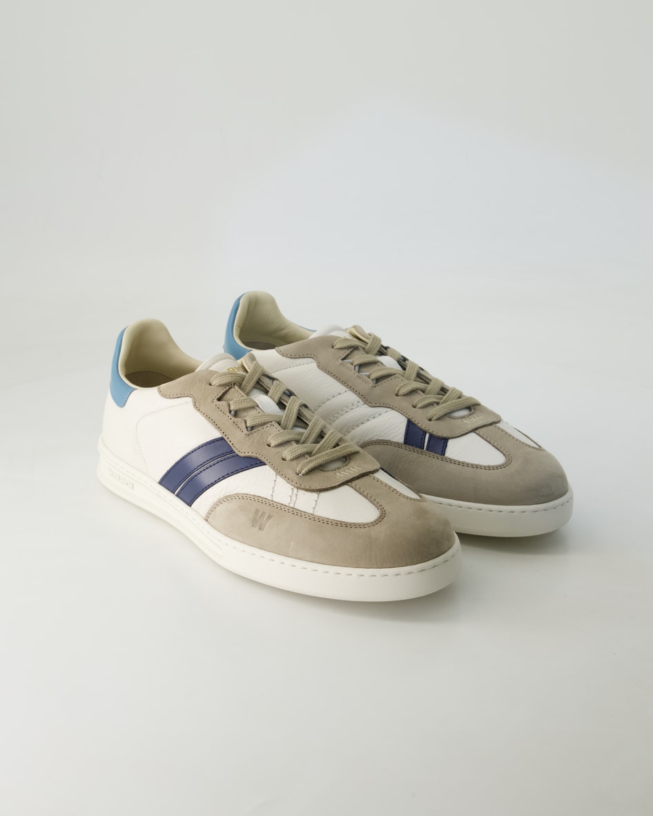 Woolrich Schuhe - Double U.T Leder und Veloursleder (Beige, Gr. 46)