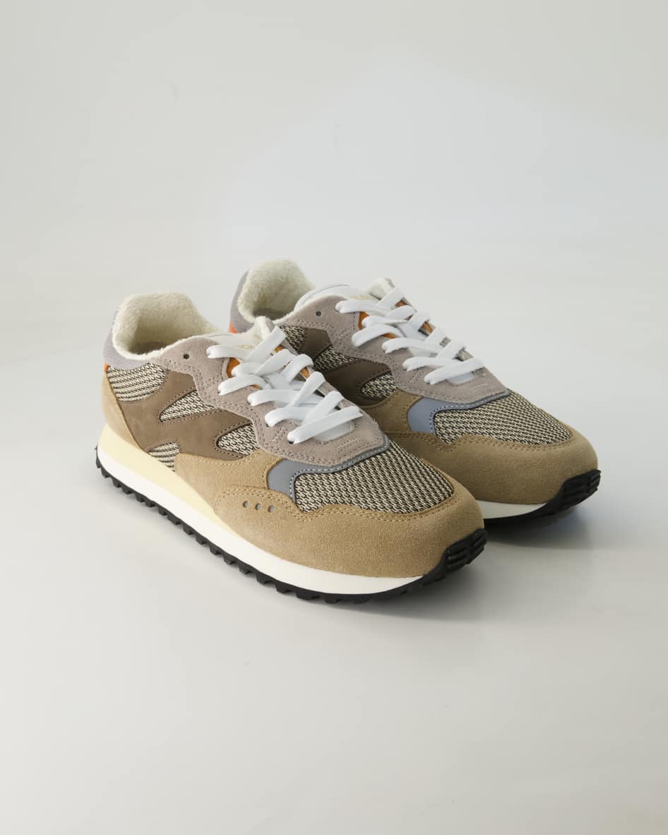 Woolrich Schuhe - Gravel Leder und Textil (Beige, Gr. 41)