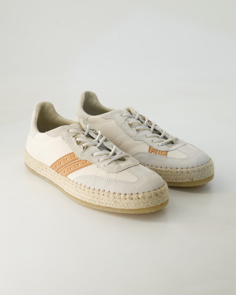 Woolrich Schuhe - Double U.T Leder und Textil (Beige, Gr. 44)