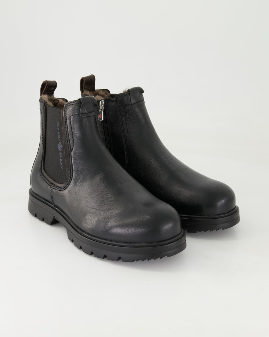 Canada Snow Schuhe - Mount Faden Glattleder (Schwarz, Gr. 45)