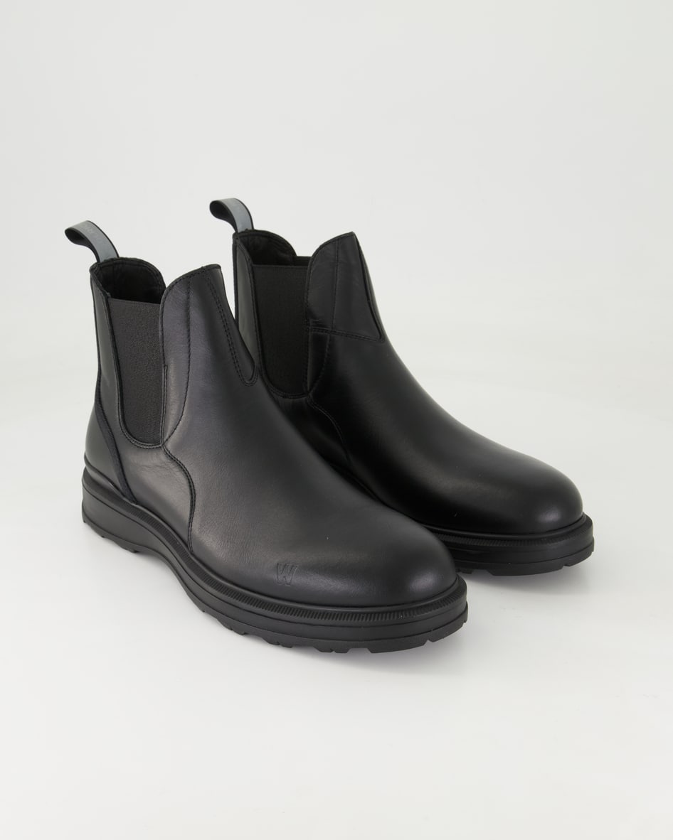 Woolrich Schuhe - Grove Chelsea Leder und Textil (Schwarz, Gr. 40)